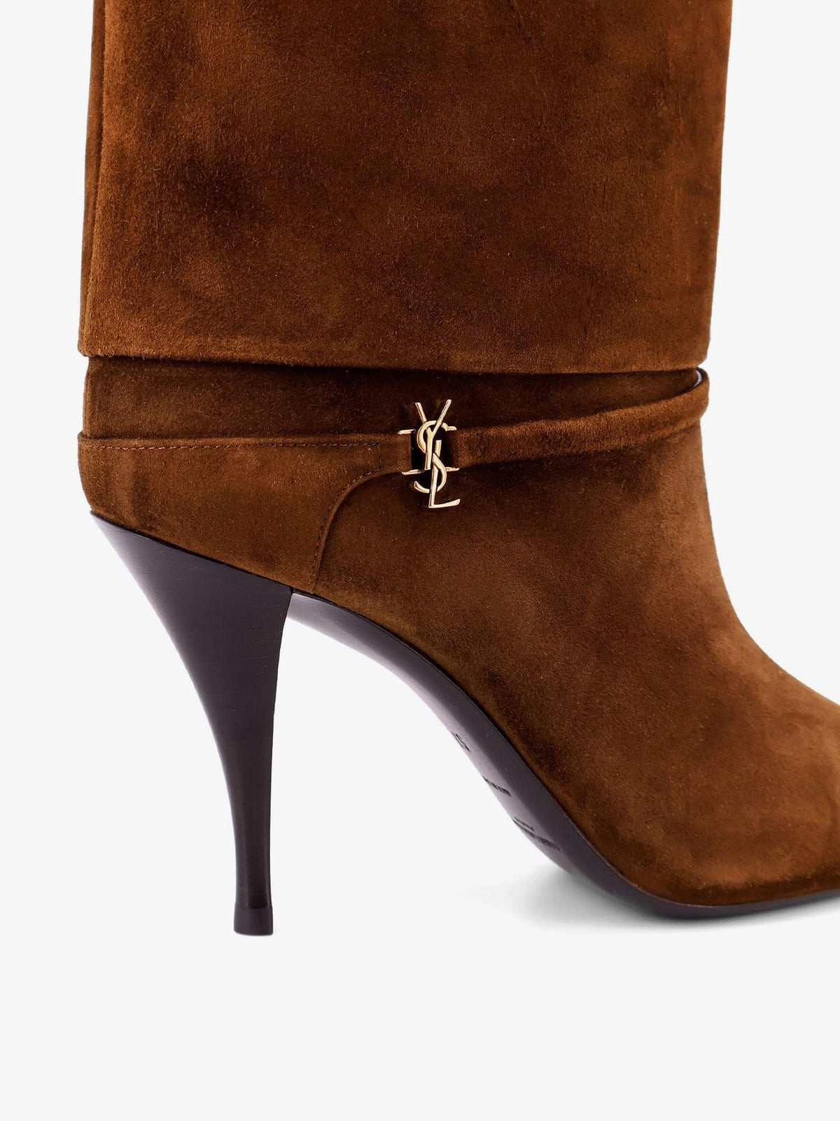 Saint Laurent Women Vicky 90 Suede Boots SAINT LAURENT