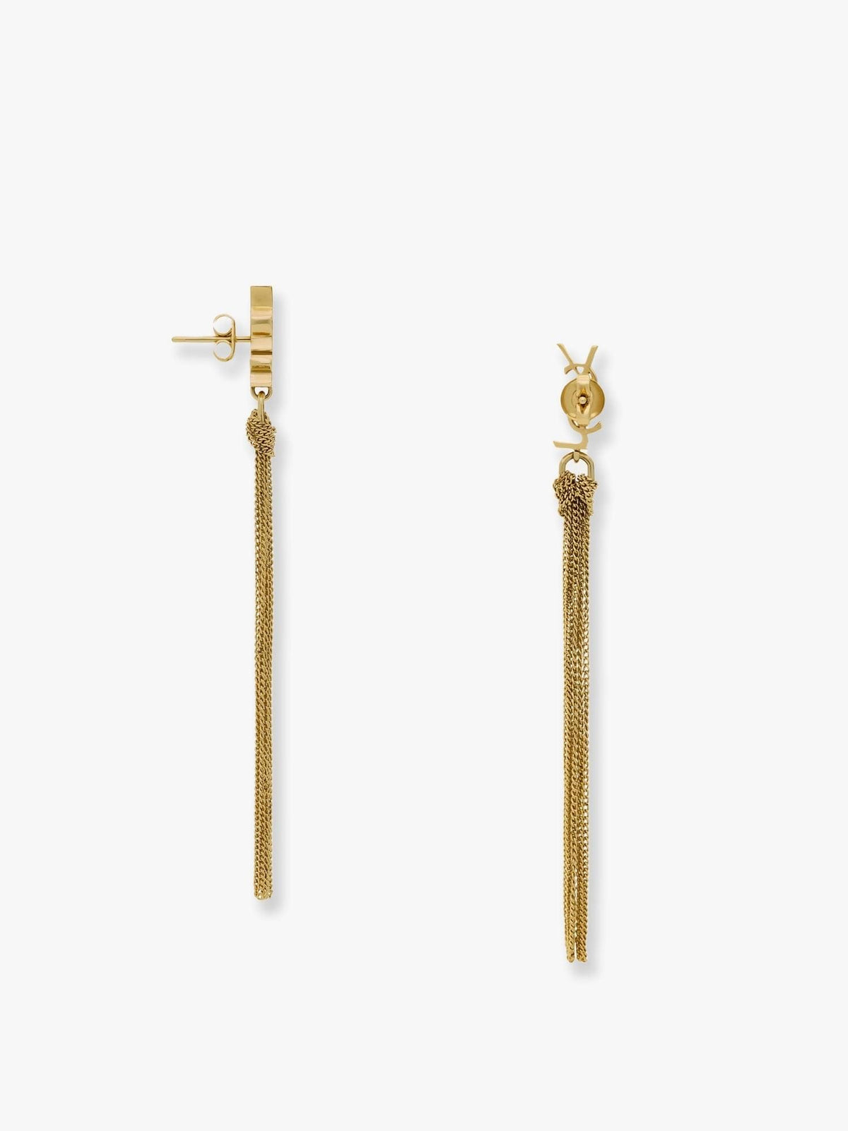 Saint Laurent Women Cassandre Metal Earrings SAINT LAURENT