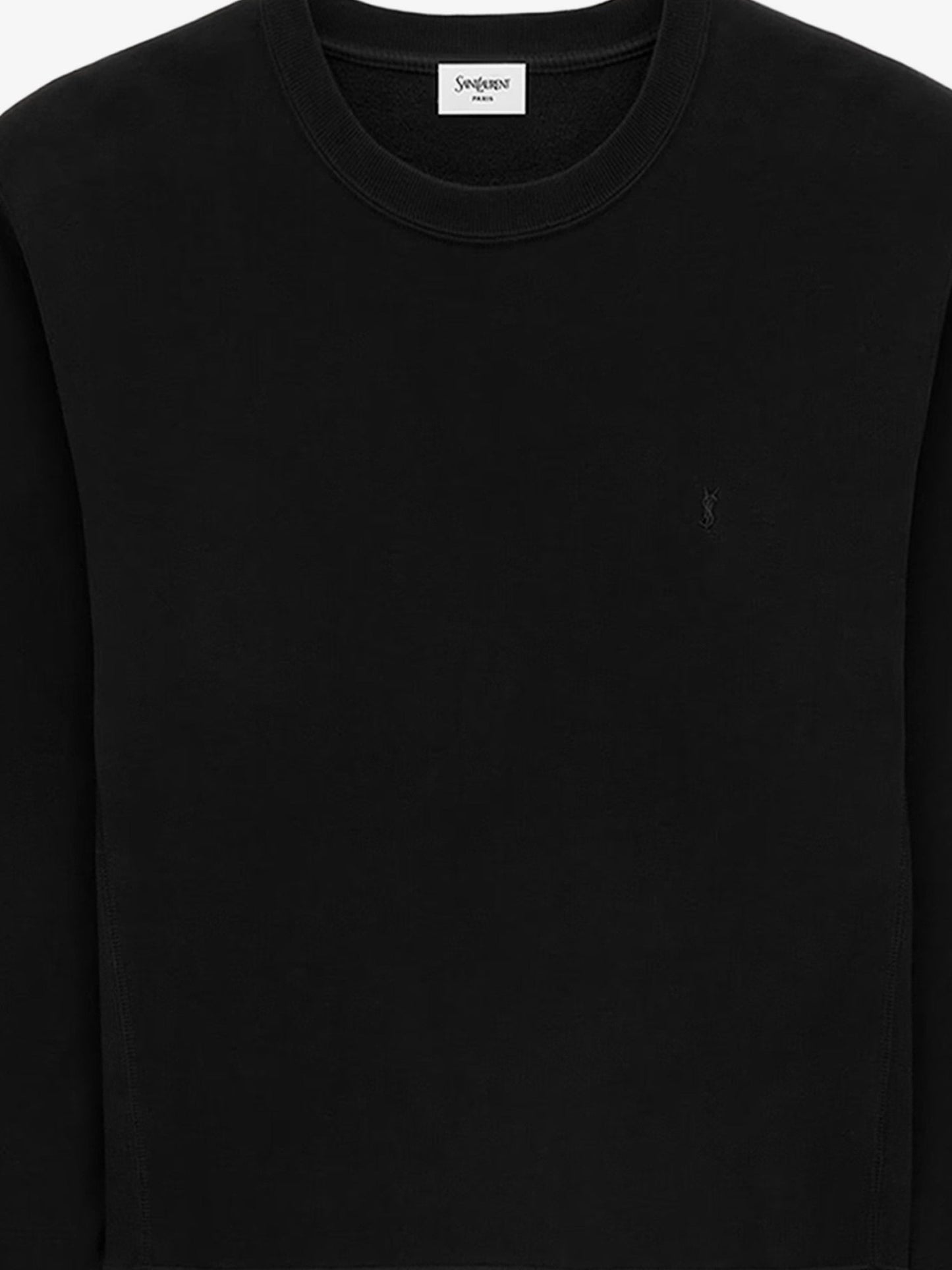 Saint Laurent Men Certified Cotton Sweatshirt With Cassandre Embroidery SAINT LAURENT