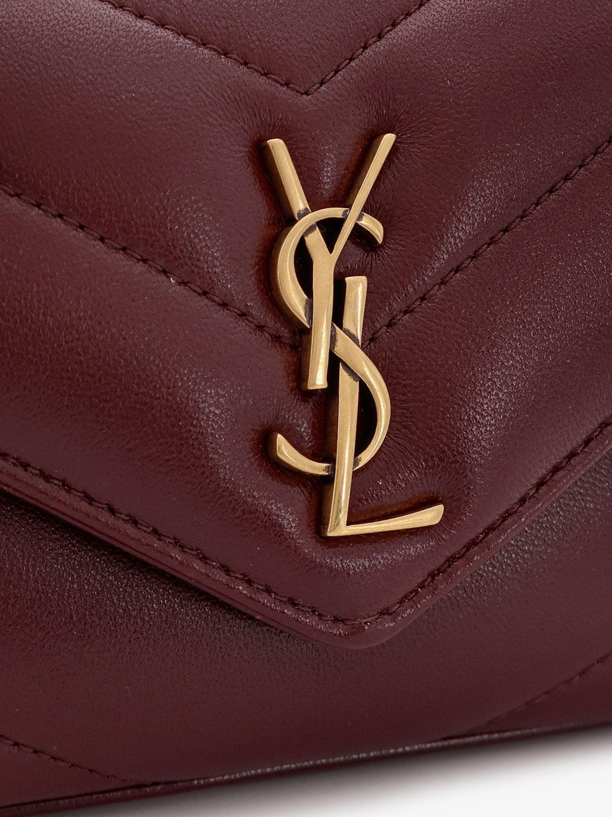 Saint Laurent Women Loulou Mini Crossbody Bag With Chevron Stitching SAINT LAURENT