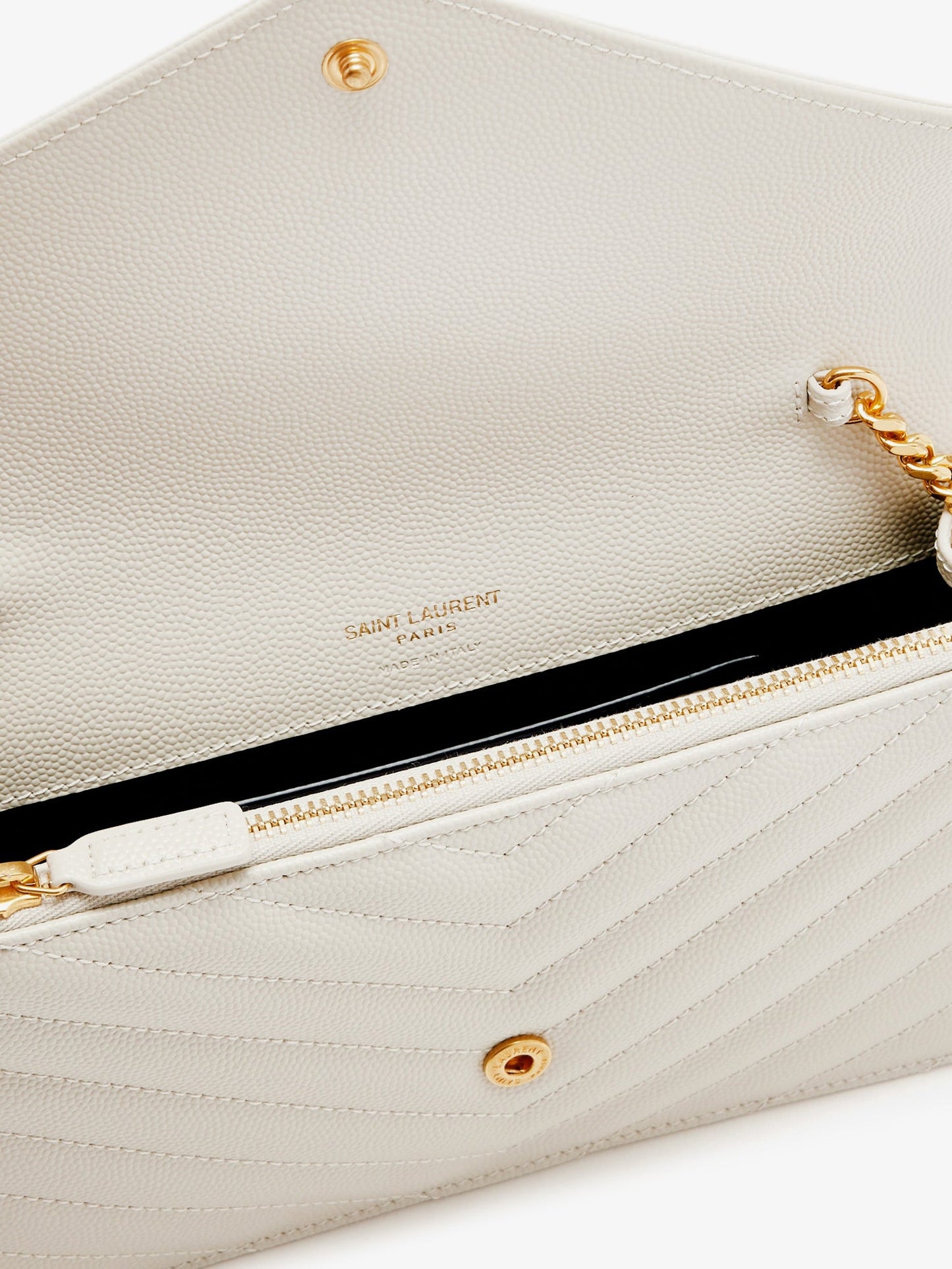 Saint Laurent Women Envelope Leather Crossbody Bag SAINT LAURENT