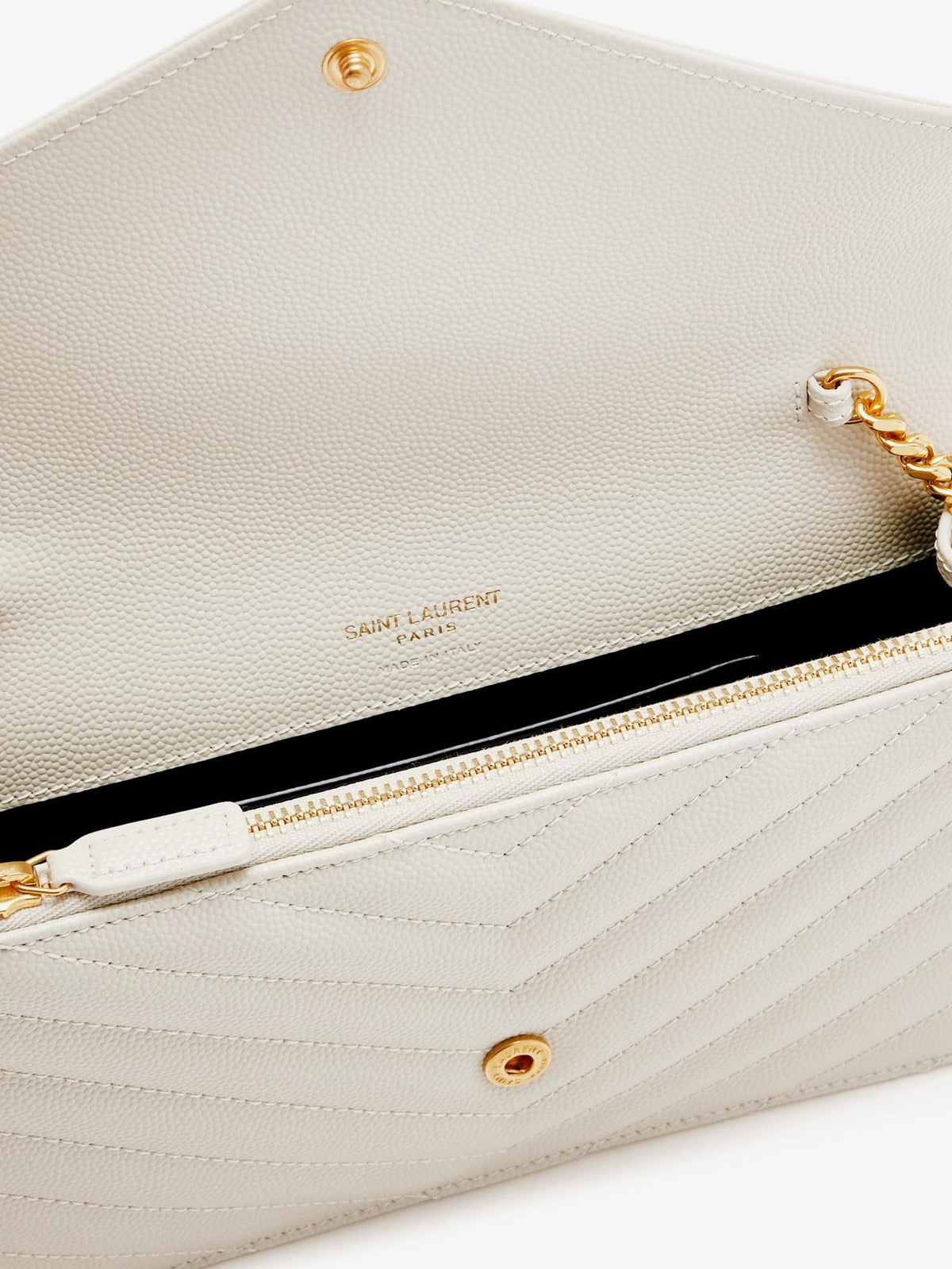 Saint Laurent Women Envelope Leather Crossbody Bag SAINT LAURENT