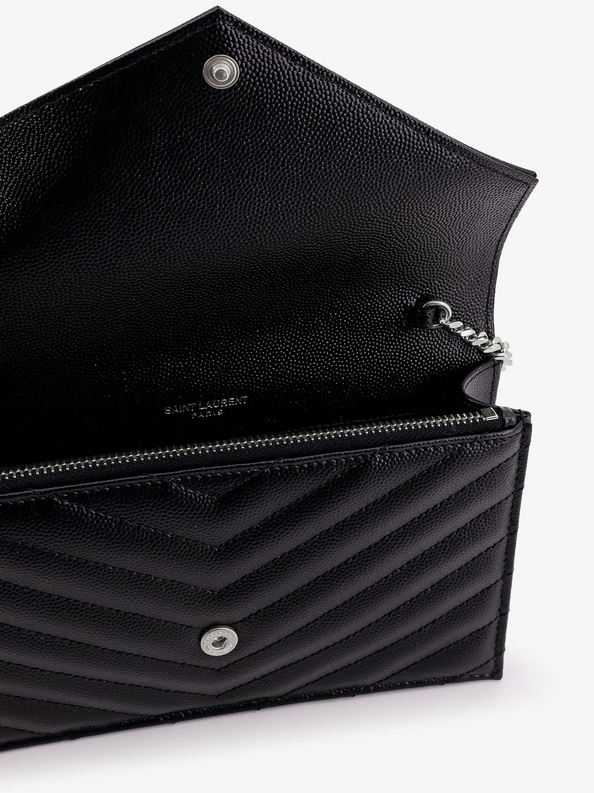 Saint Laurent Women Envelope Leather Wallet Crossbody Bag SAINT LAURENT