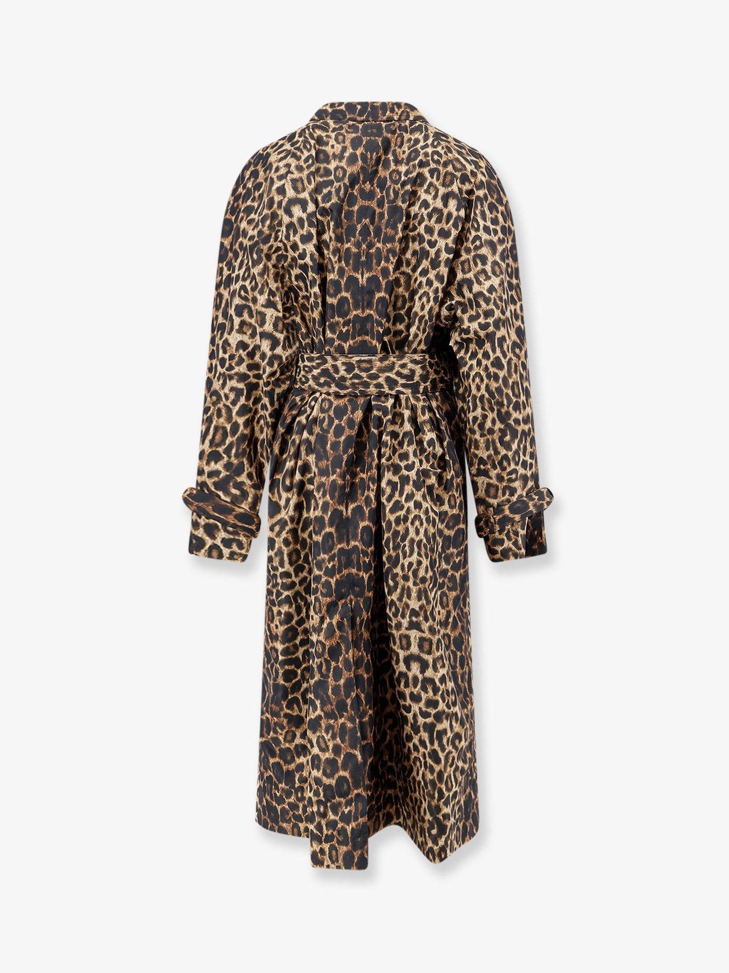 Saint Laurent Women Nylon Trench With Animal Print SAINT LAURENT