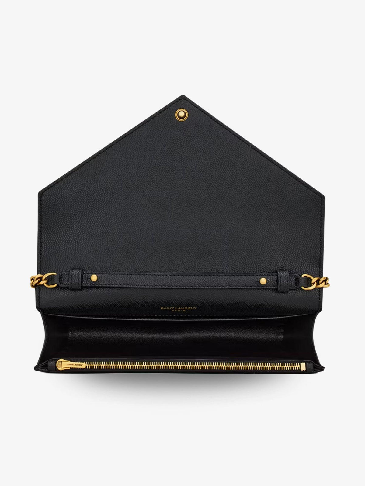 Saint Laurent Women Paris Leather Crossbody Bag With Metal Cassandre Logo SAINT LAURENT