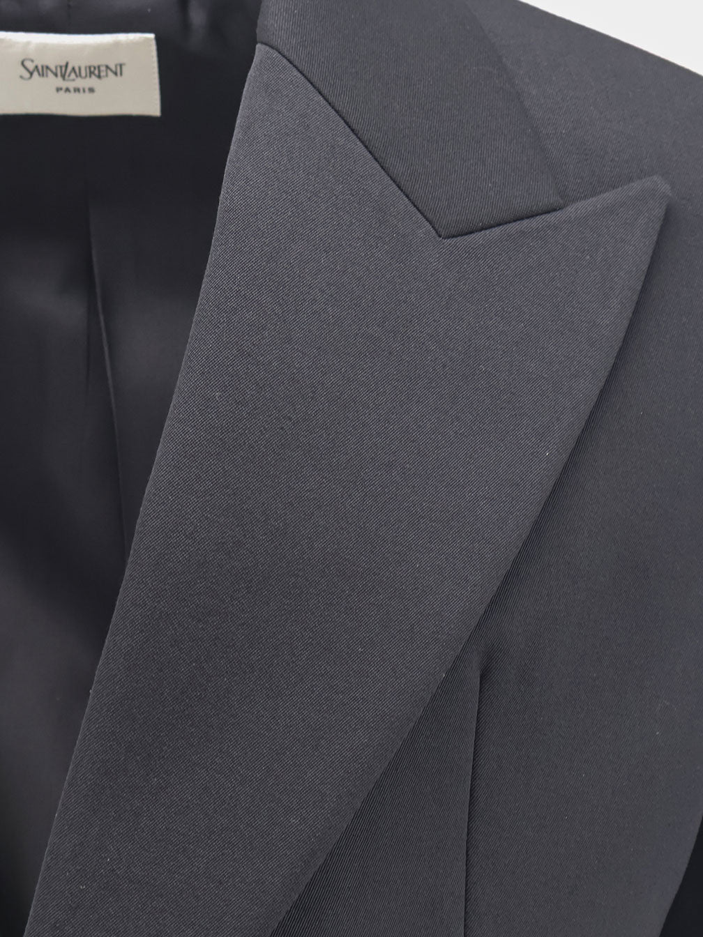 Saint Laurent Men Single-Breasted Certified Wool Blazer SAINT LAURENT