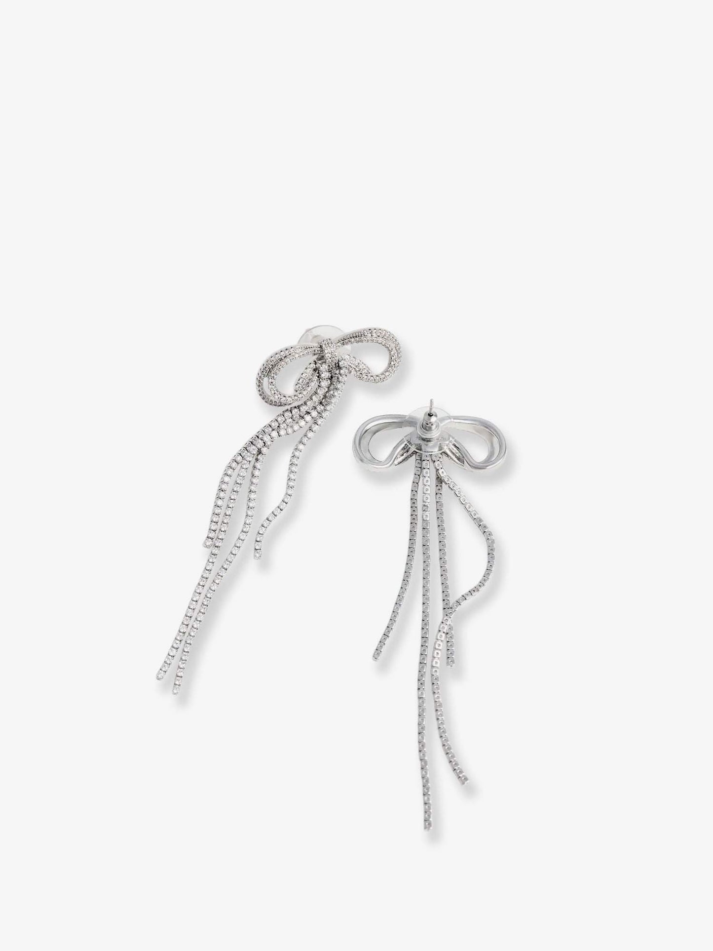 Self Portrait Women Double Crystal Bow Earrings SELF-PORTRAIT