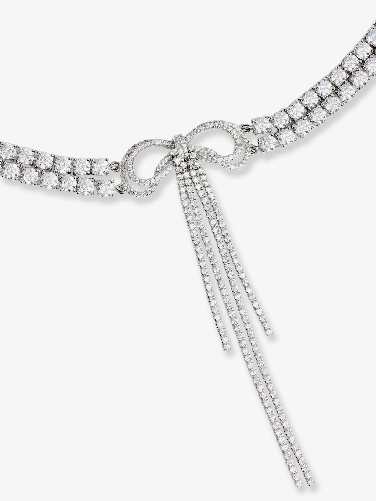 Self Portrait Women Double Crystal Bow Choker SELF-PORTRAIT