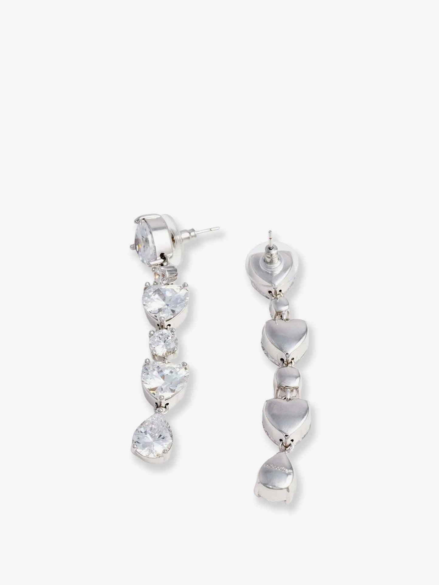 Self Portrait Women Crystal Heart Tiered Earrings SELF-PORTRAIT