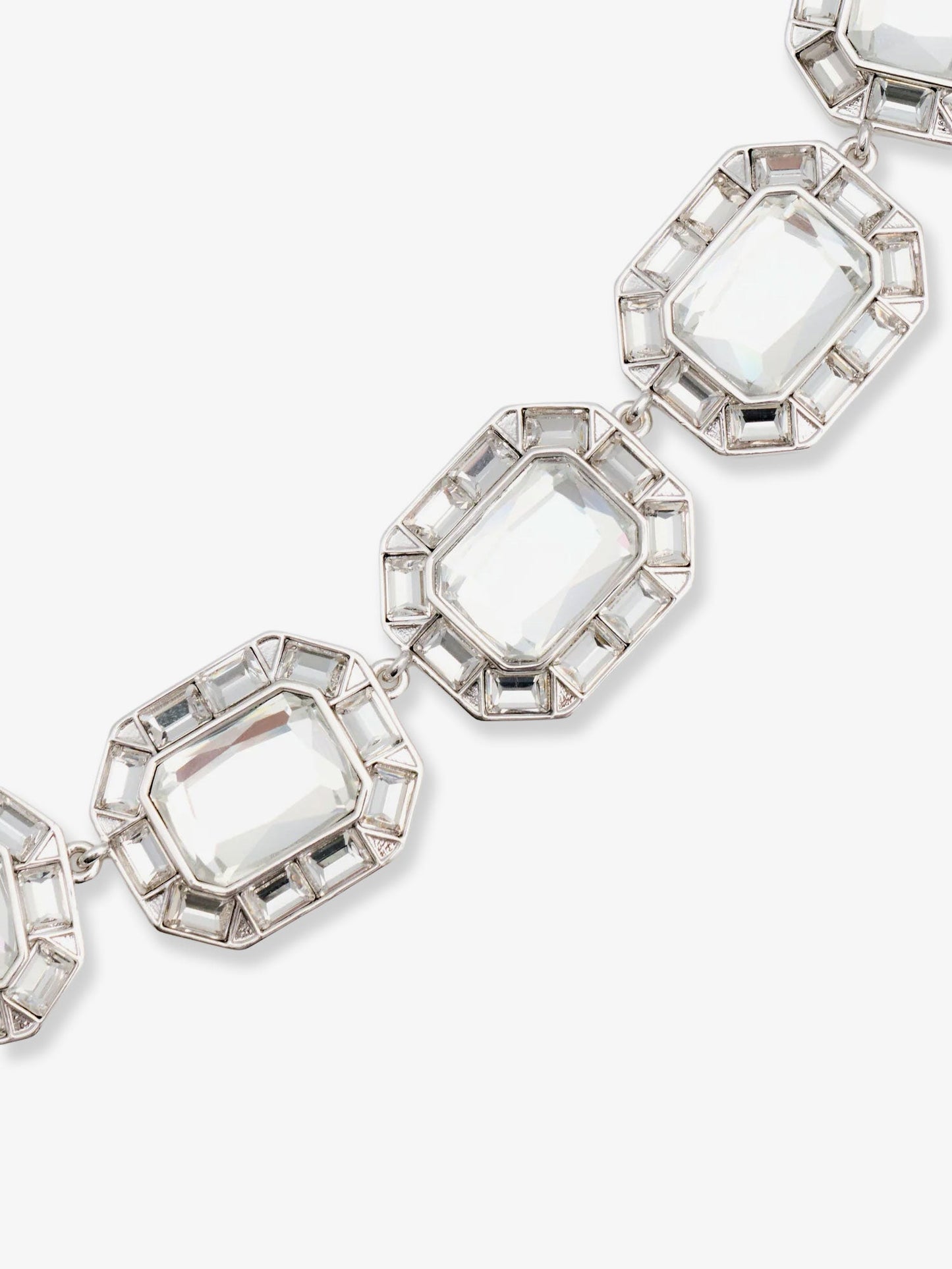 Self Portrait Women Silver Crystal Necklace SELF-PORTRAIT