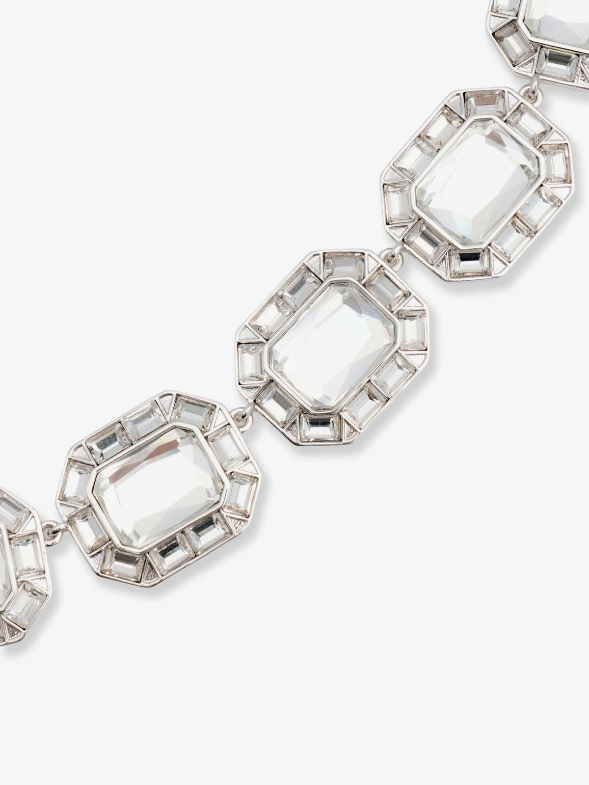 Self Portrait Women Silver Crystal Necklace SELF-PORTRAIT