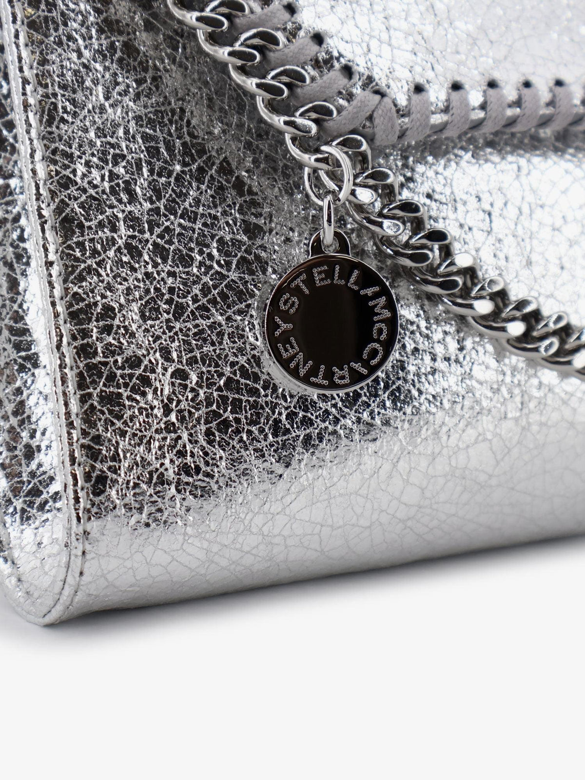 Stella Mccartney Women Falabella Metallic Fabric Crossbody Bag STELLA MCCARTNEY