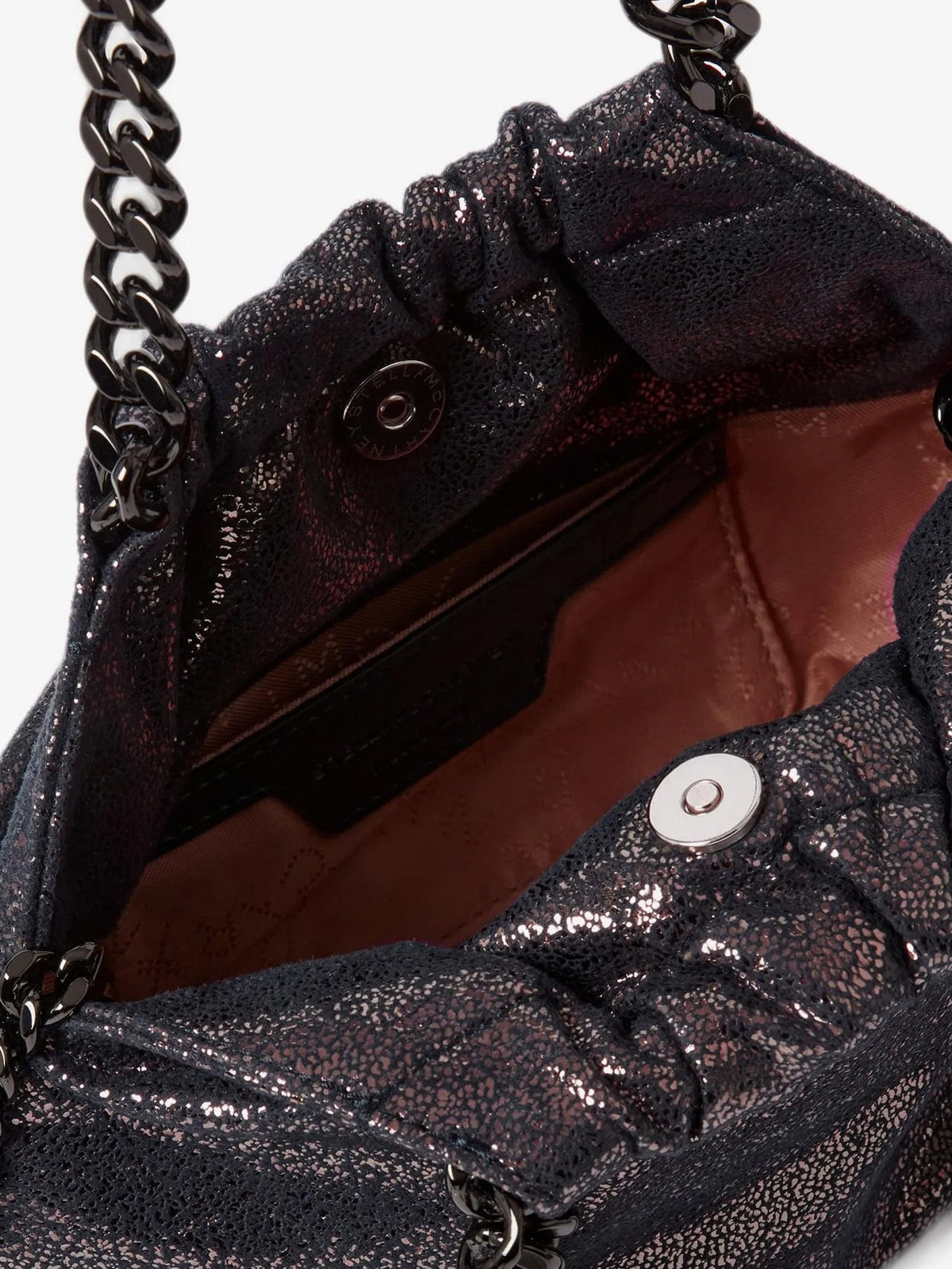Stella Mccartney Women Falabella Eco Shiny Dotted Chamois Fabric Shoulder Bag STELLA MCCARTNEY
