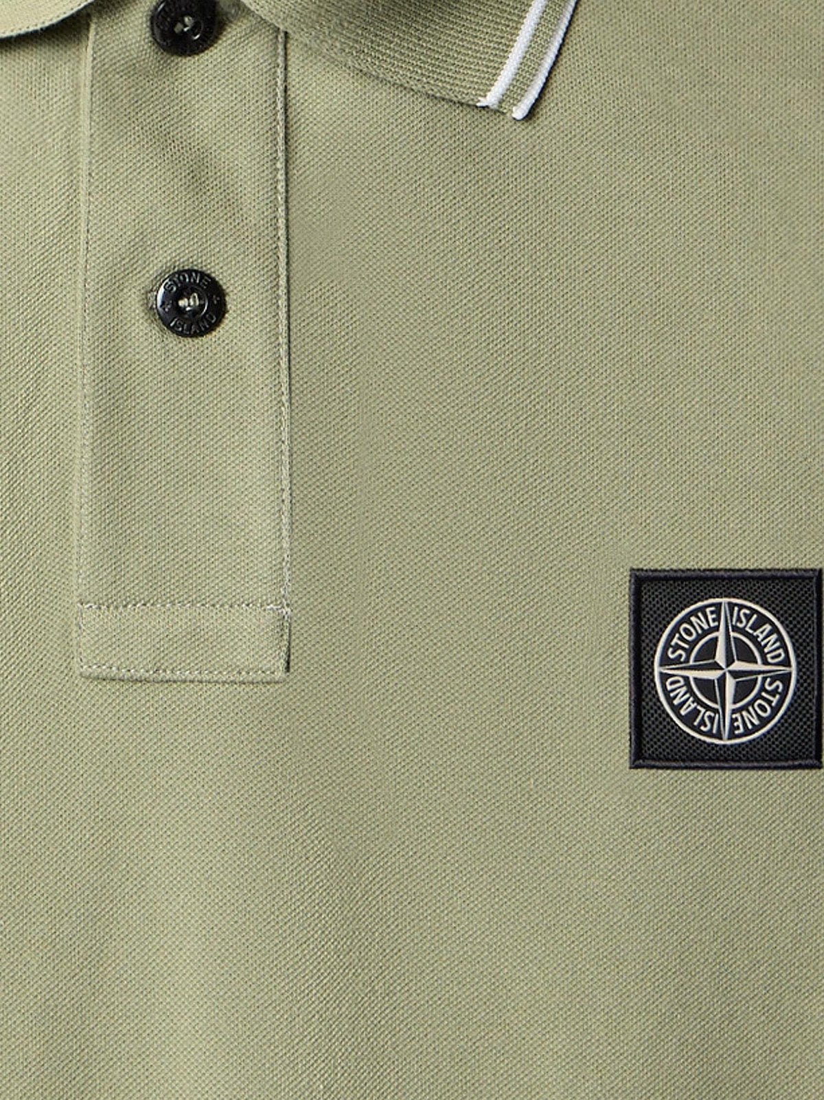 Stone Island Men Stretch Organic Cotton Polo Shirt STONE ISLAND