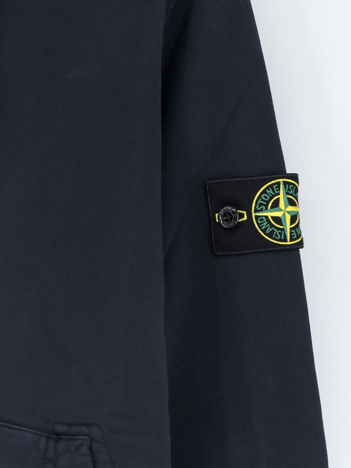 Stone Island Men Cotton Sweatshirt With Side Logo Patch STONE ISLAND