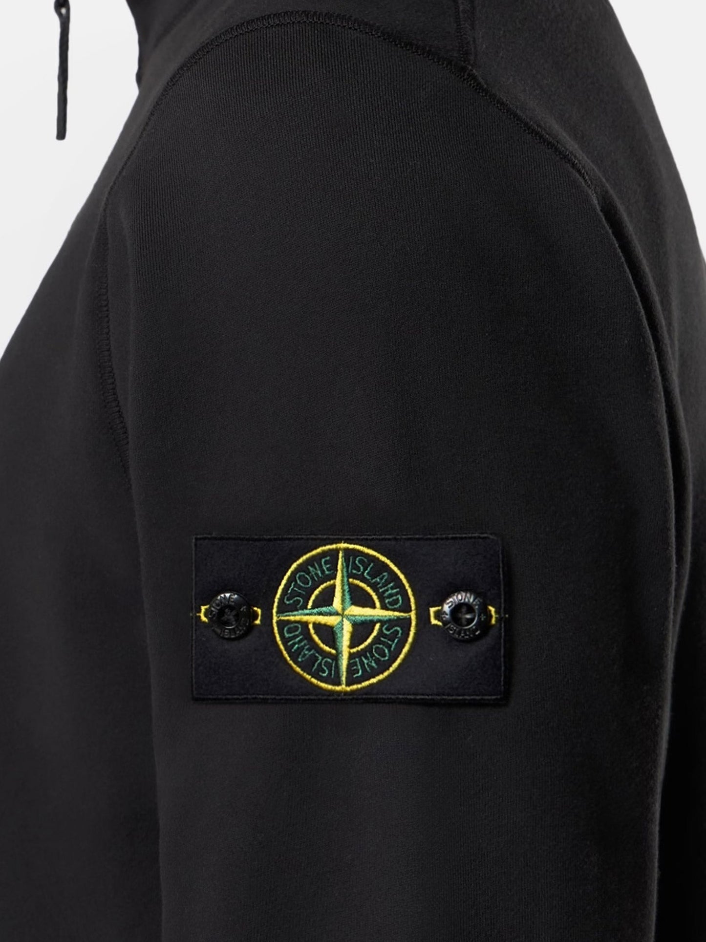 Stone Island Men Cotton Sweatshirt With Side Logo Patch STONE ISLAND