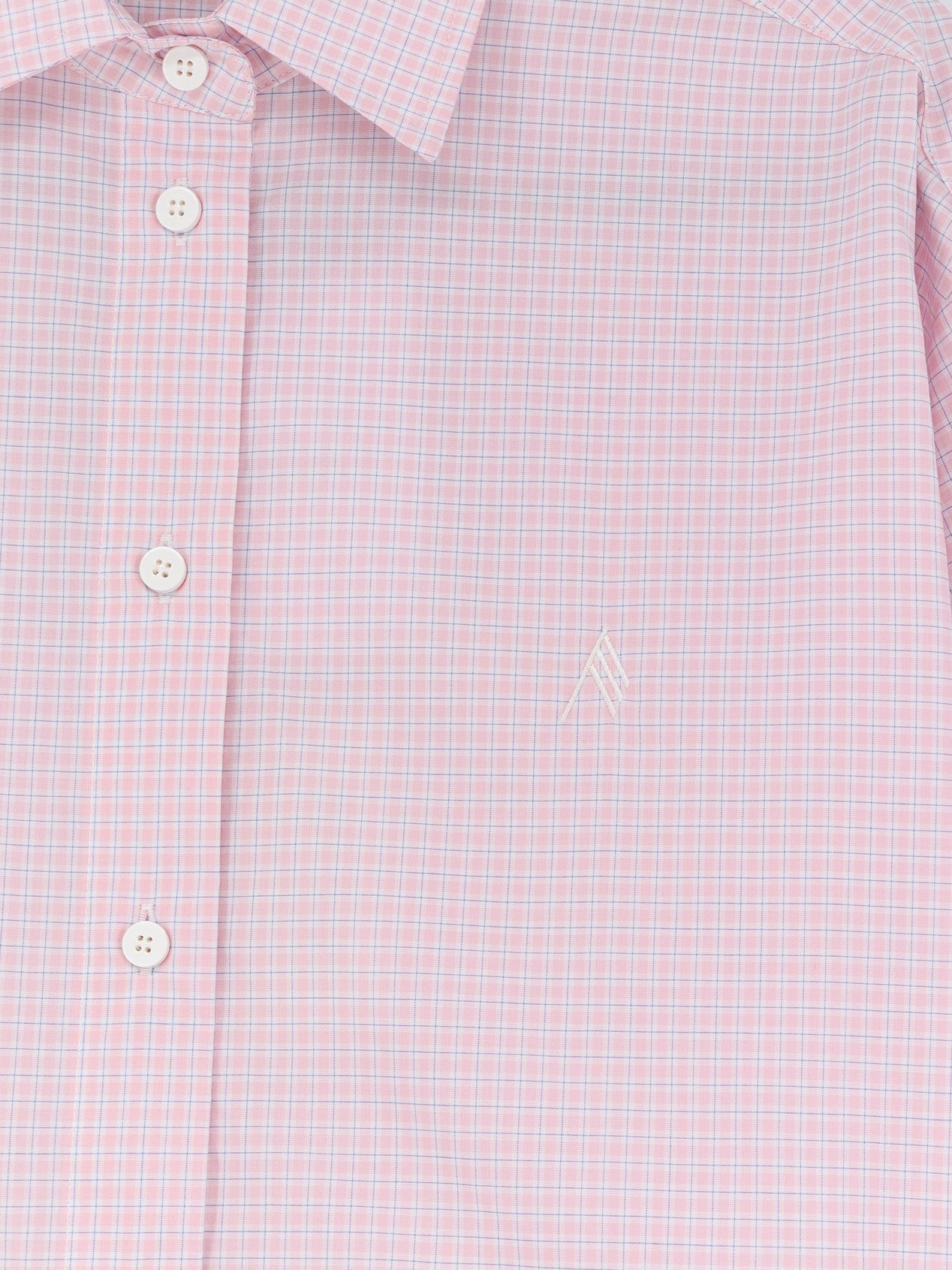 The Attico Women Cotton Shirt With Front Embroidered Logo THE ATTICO
