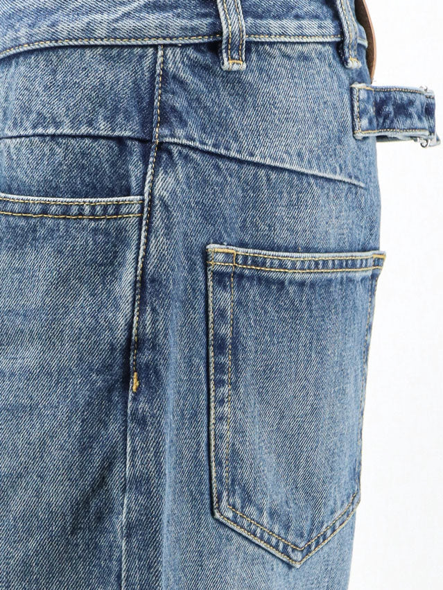 The Attico Women Blue Denim Jeans THE ATTICO