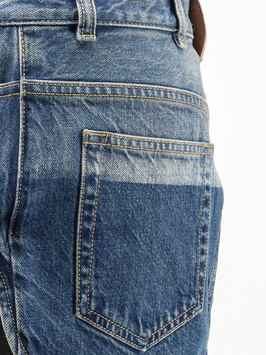 The Attico Women Blue Denim Mini Skirt THE ATTICO