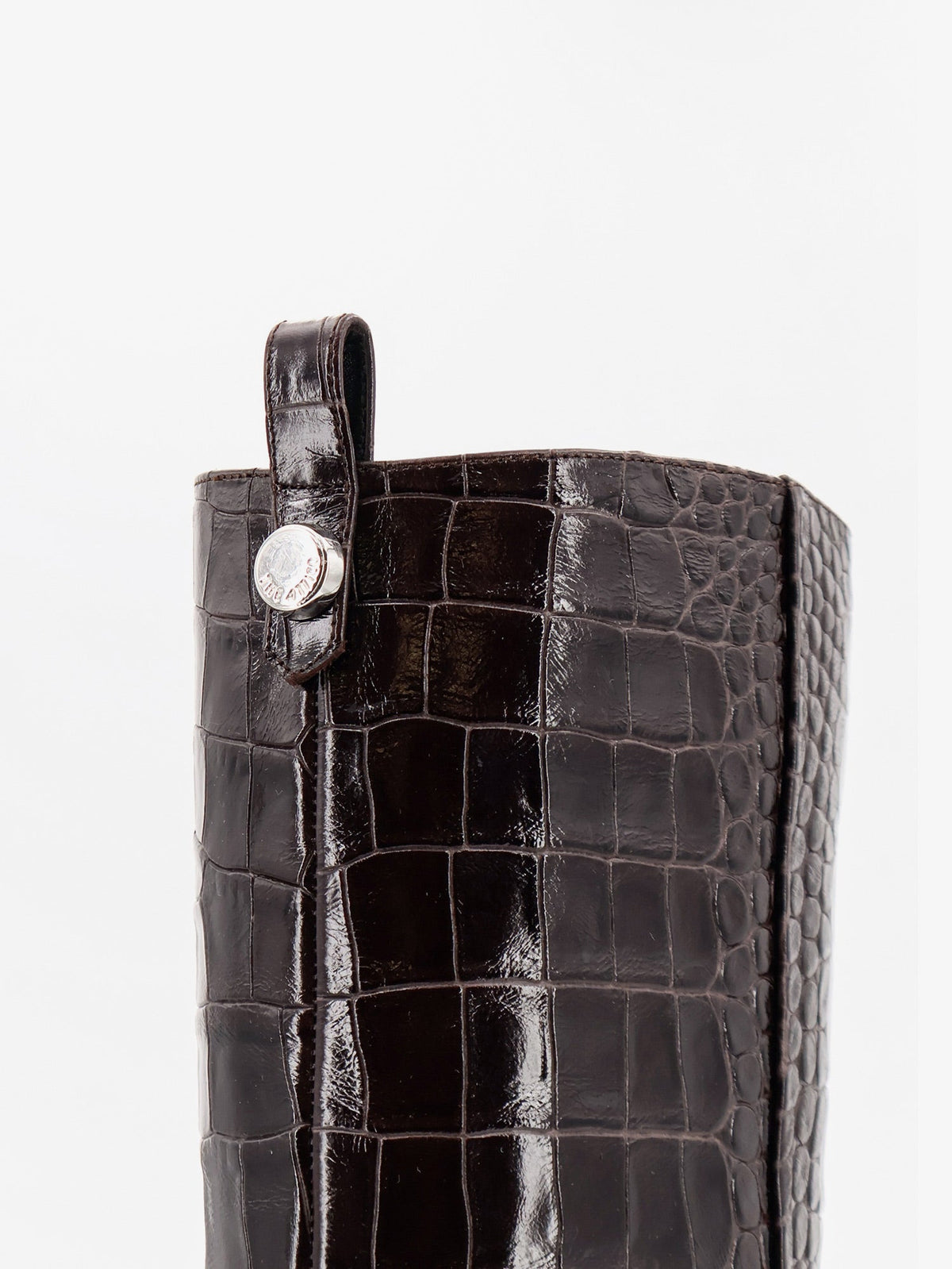 The Attico Women Lea Boots In Leather With Crocodile Print THE ATTICO