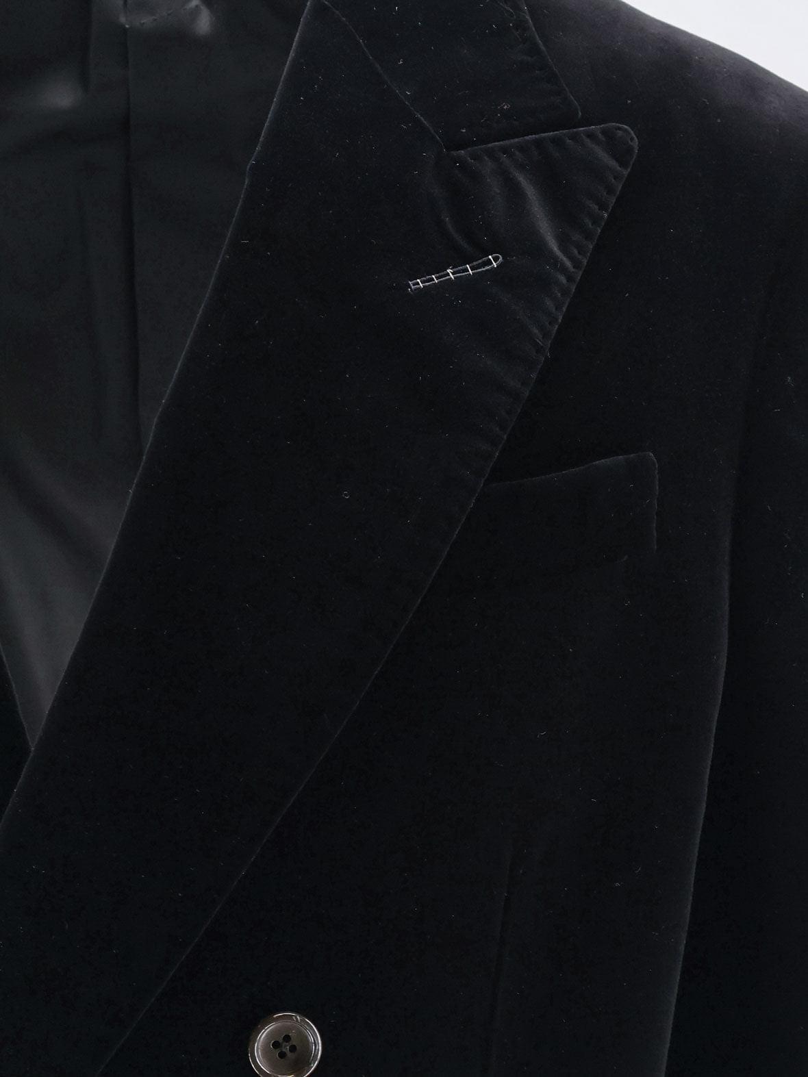 Tom Ford Men Double-Breasted Velvet Blazer TOM FORD