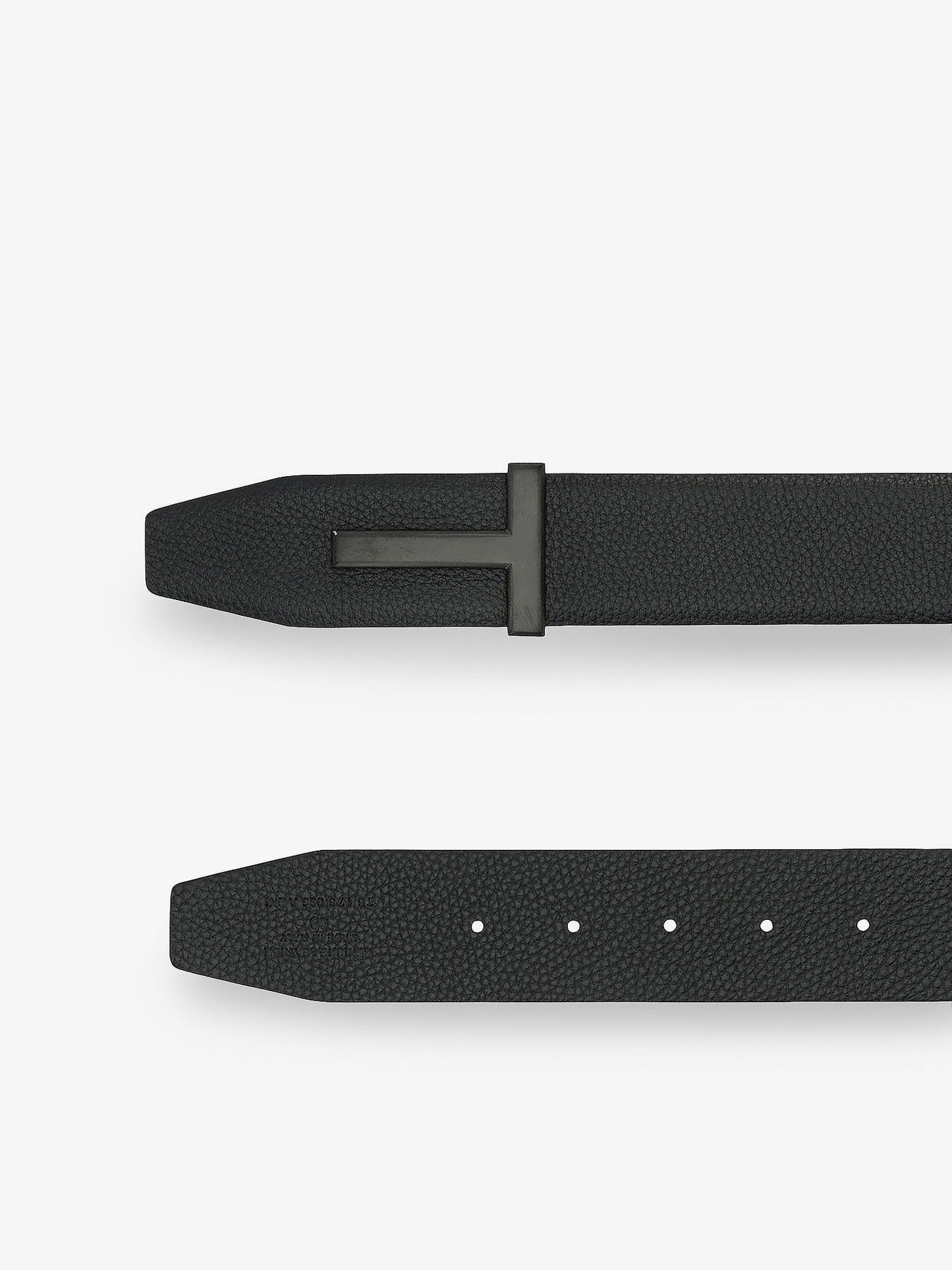 Tom Ford Men Hammered Leather Belt TOM FORD