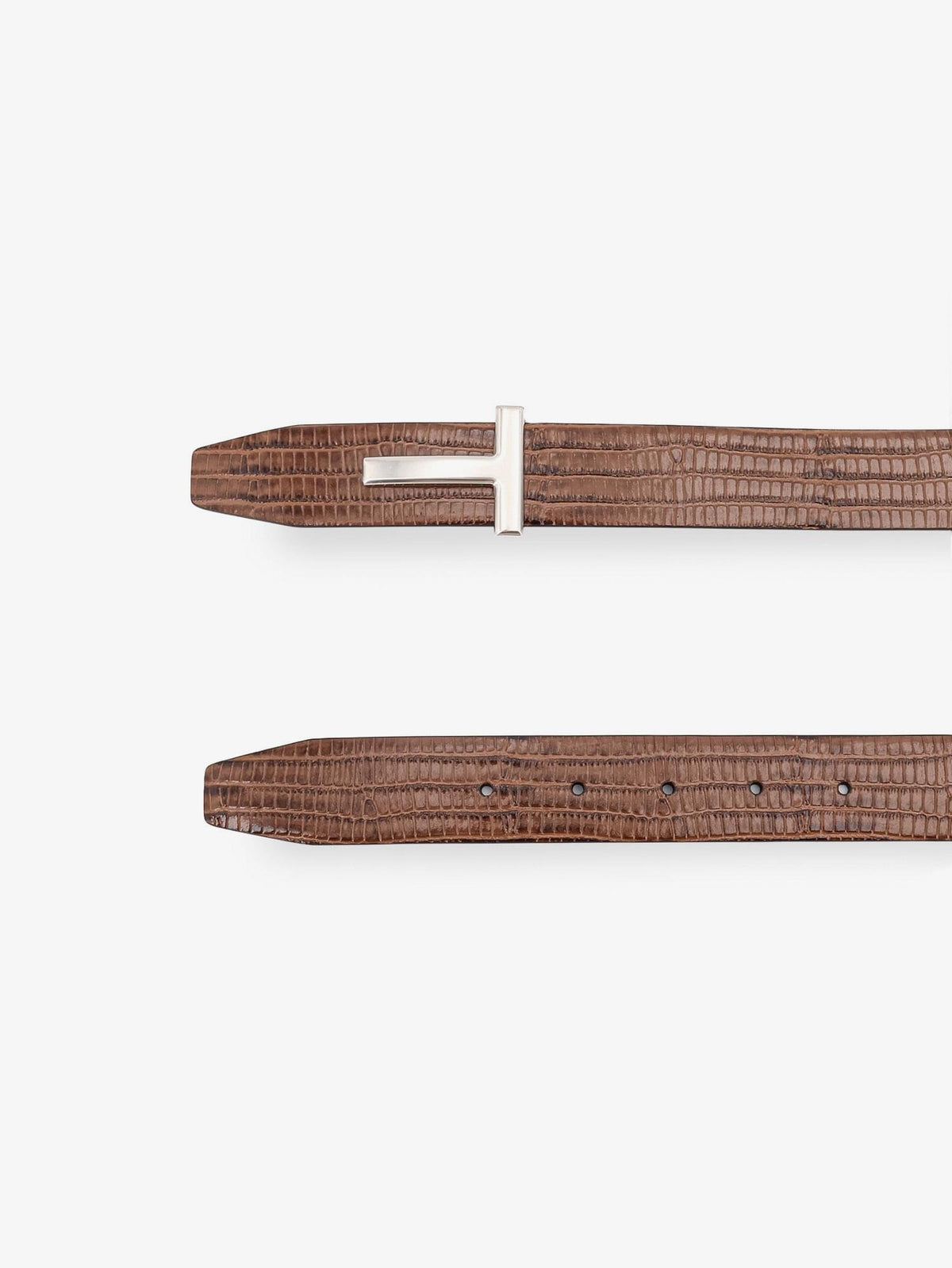 Tom Ford Men Crocodile-Effect Leather Belt TOM FORD
