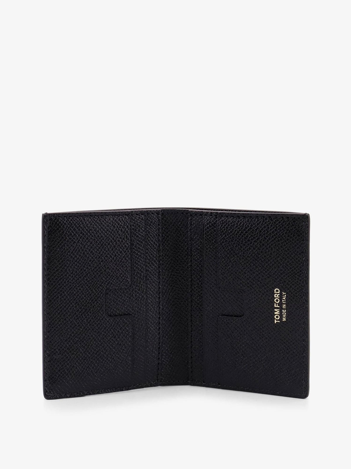 Tom Ford Men Leather Card Holder With Logo TOM FORD