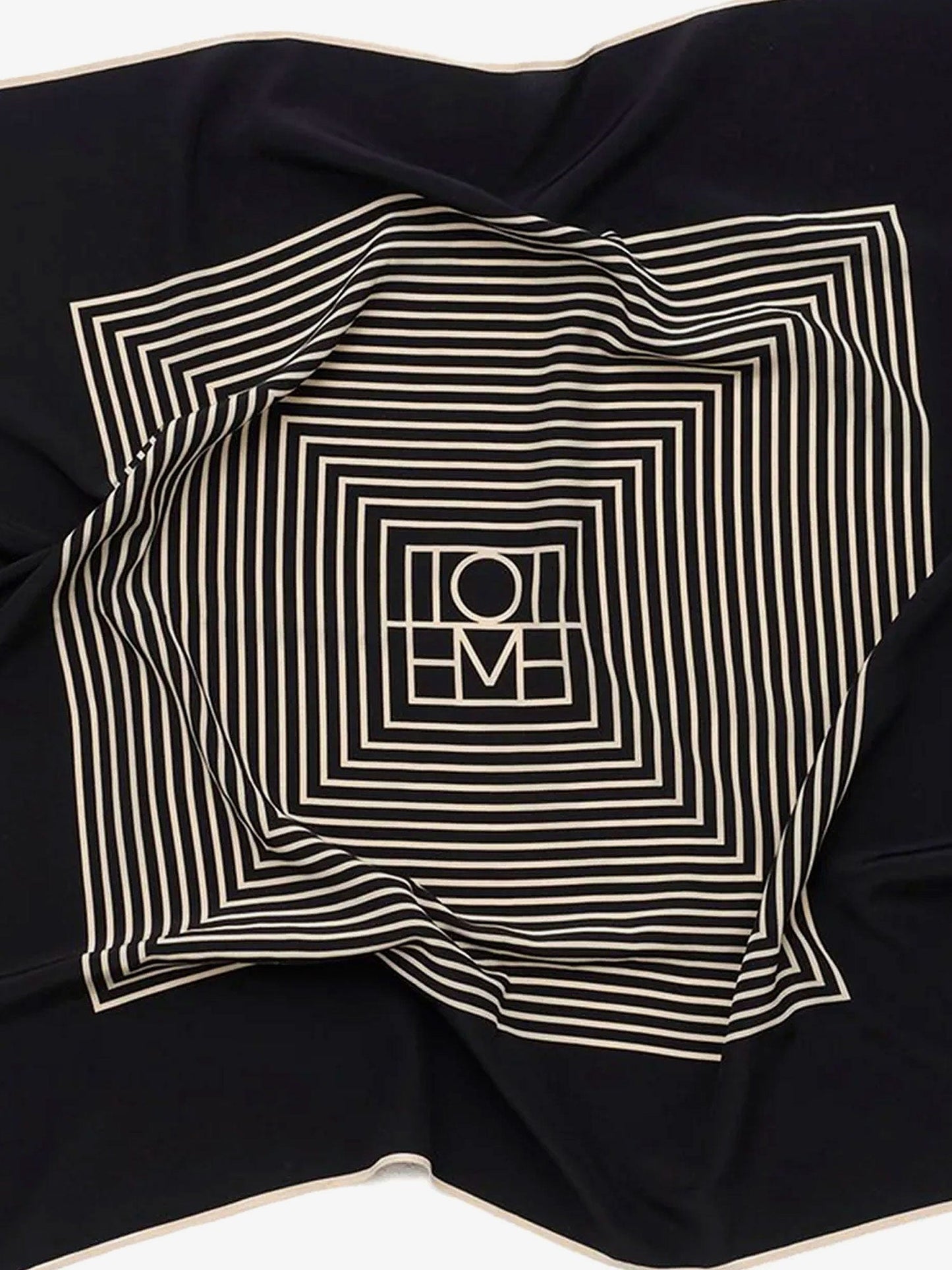 Toteme Women Centered Monogram Silk Foulard TOTEME