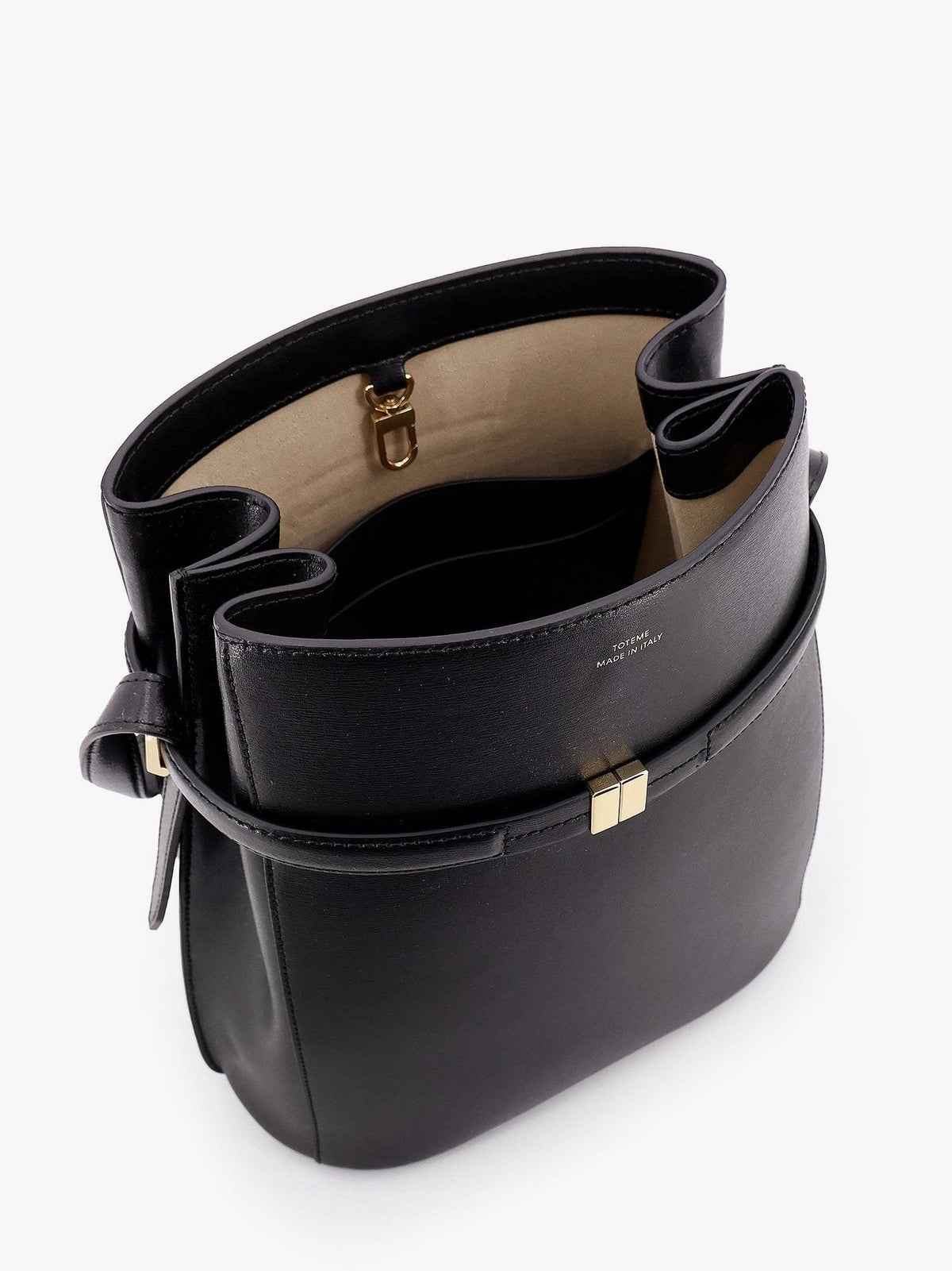 Toteme Women Belted Leather Bucket Bag TOTEME