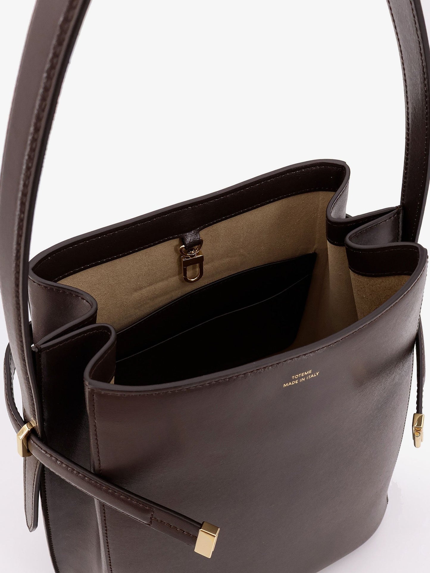 Toteme Women Belted Leather Bucket Bag TOTEME