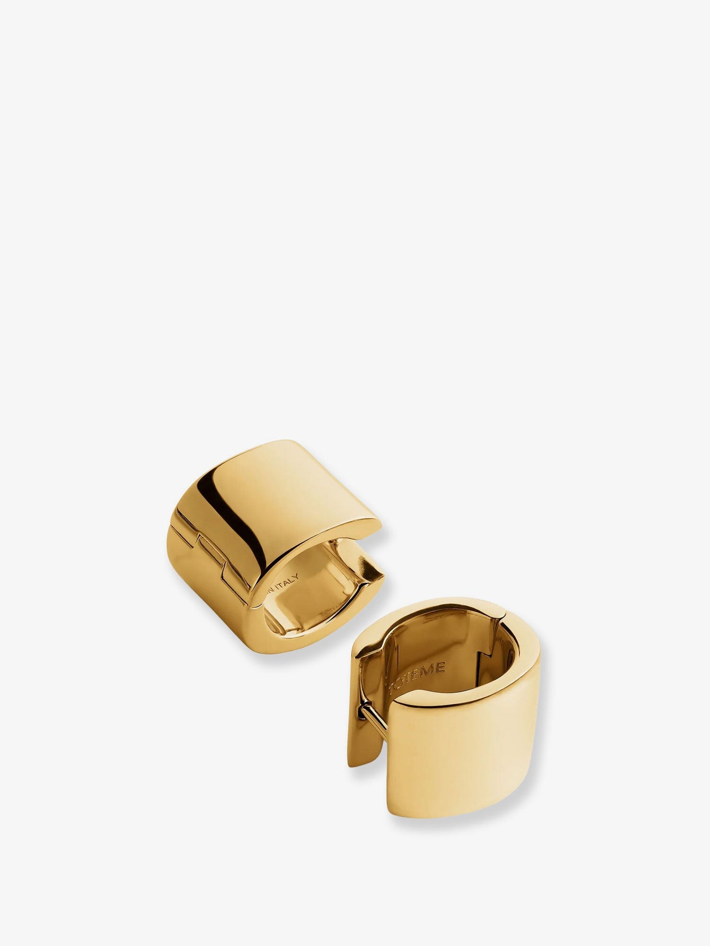 Toteme Women Brass Huggie Earrings TOTEME