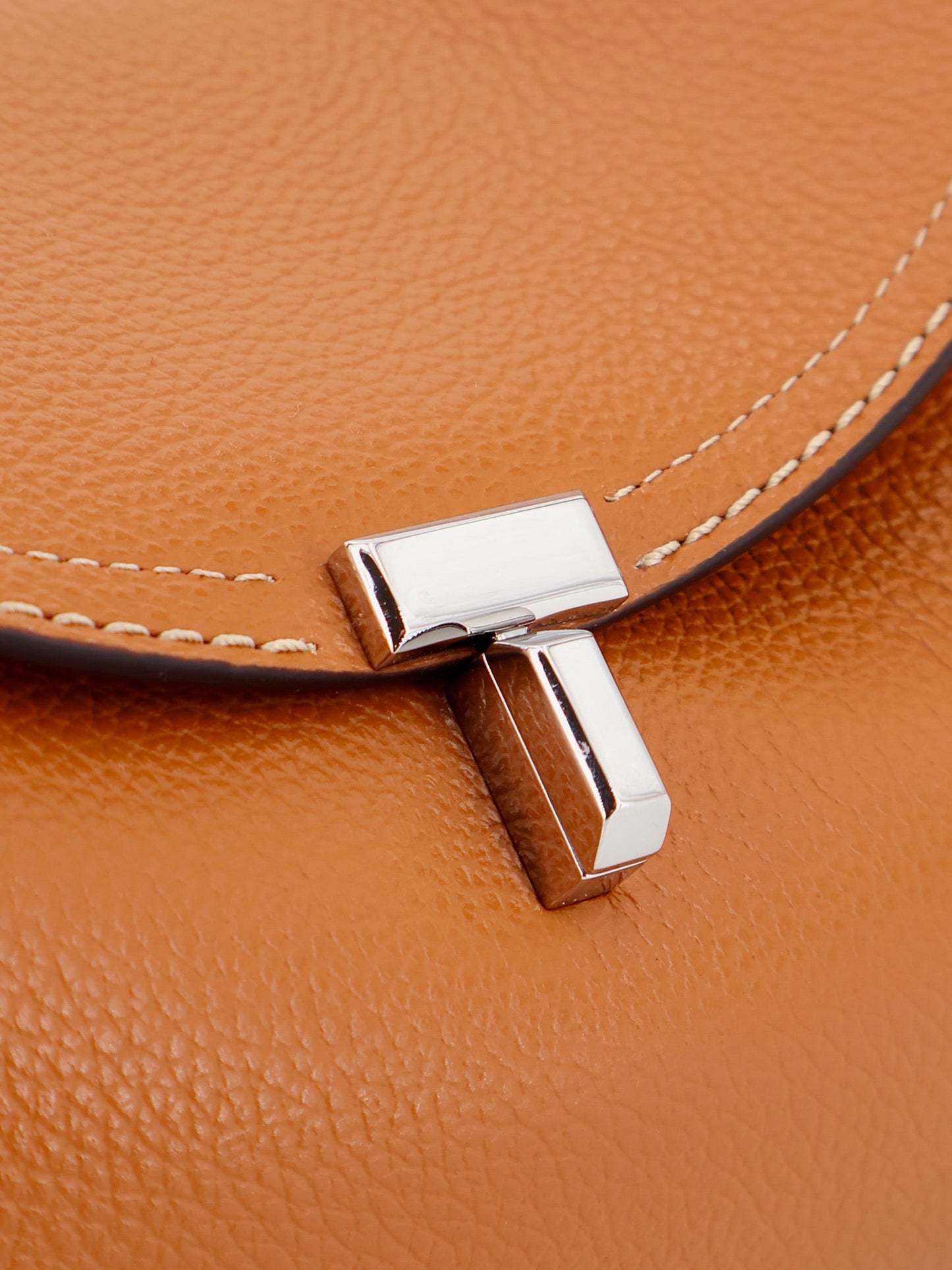 Toteme Women T-Lock Hammered Leather Shoulder Bag TOTEME