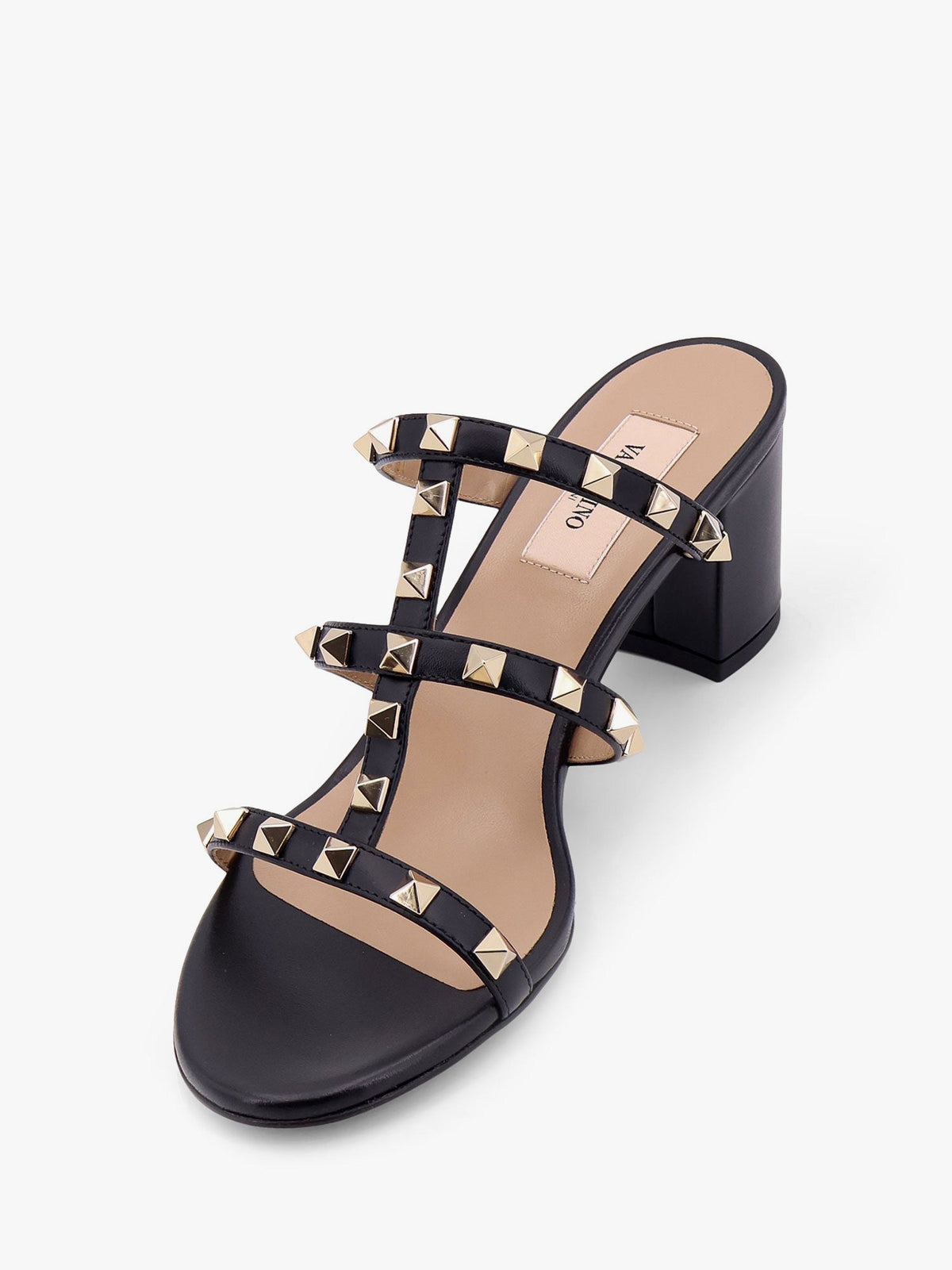 Valentino Garavani Women Rockstuds Leather Sandals With Iconic All-Over Studs VALENTINO GARAVANI