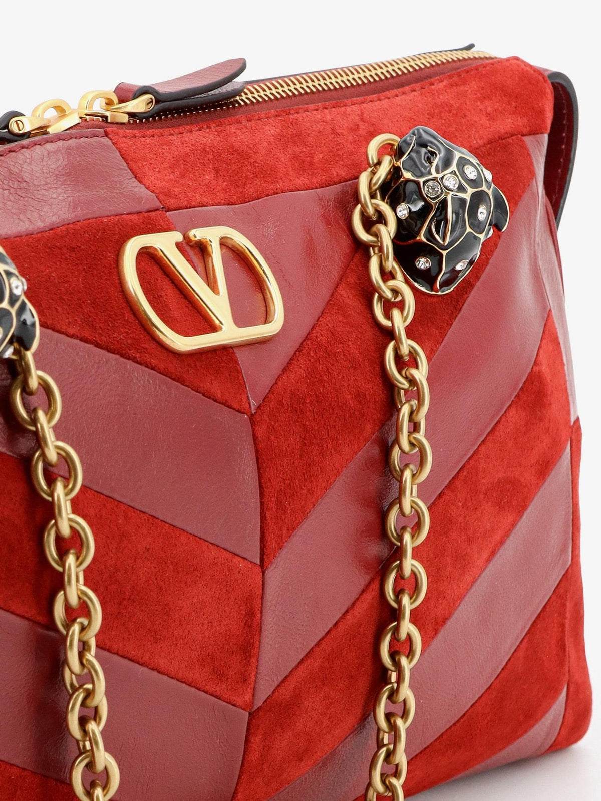 Valentino Garavani Women Valentino Garavani Women Panthea Suede And Leather Crossbody Bag VALENTINO GARAVANI