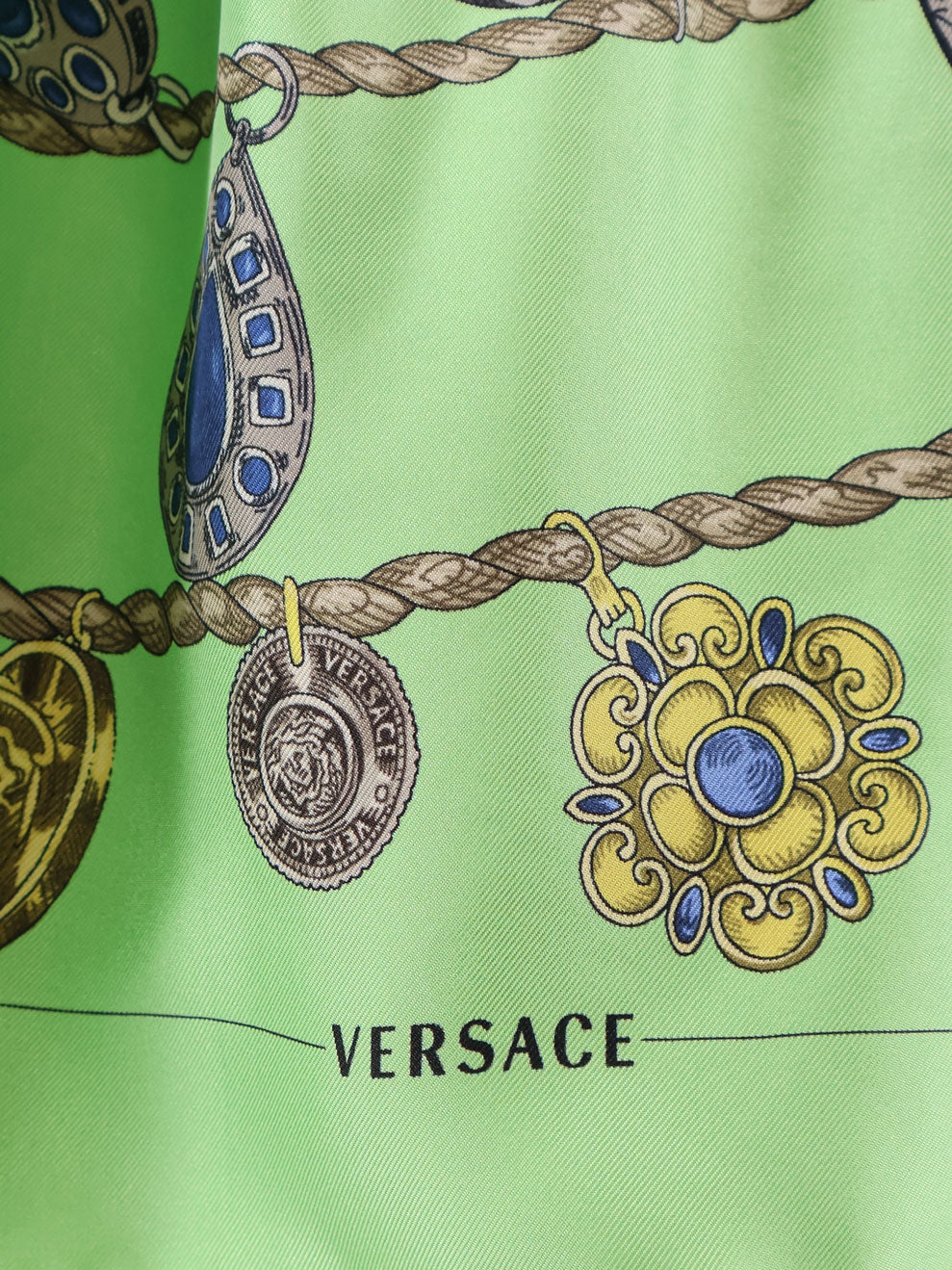 Versace Women Printed Silk Twill Mini Dress VERSACE