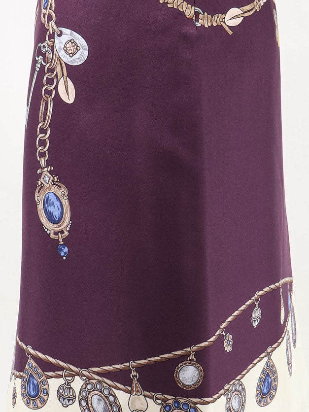 Versace Women Printed Silk Twill Miniskirt VERSACE