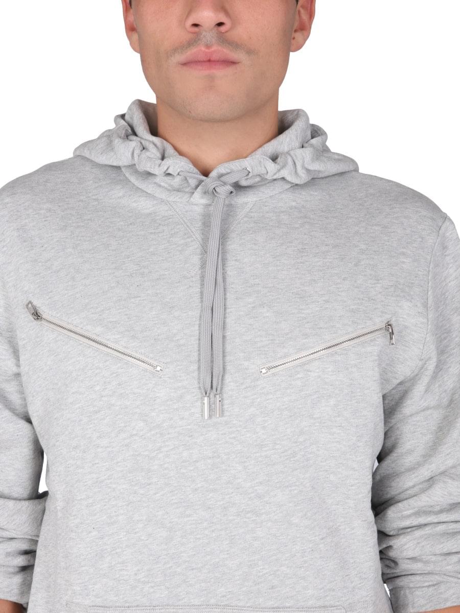 Alexander Mcqueen Men Sweatshirt With Embroidered Skull ALEXANDER MCQUEEN