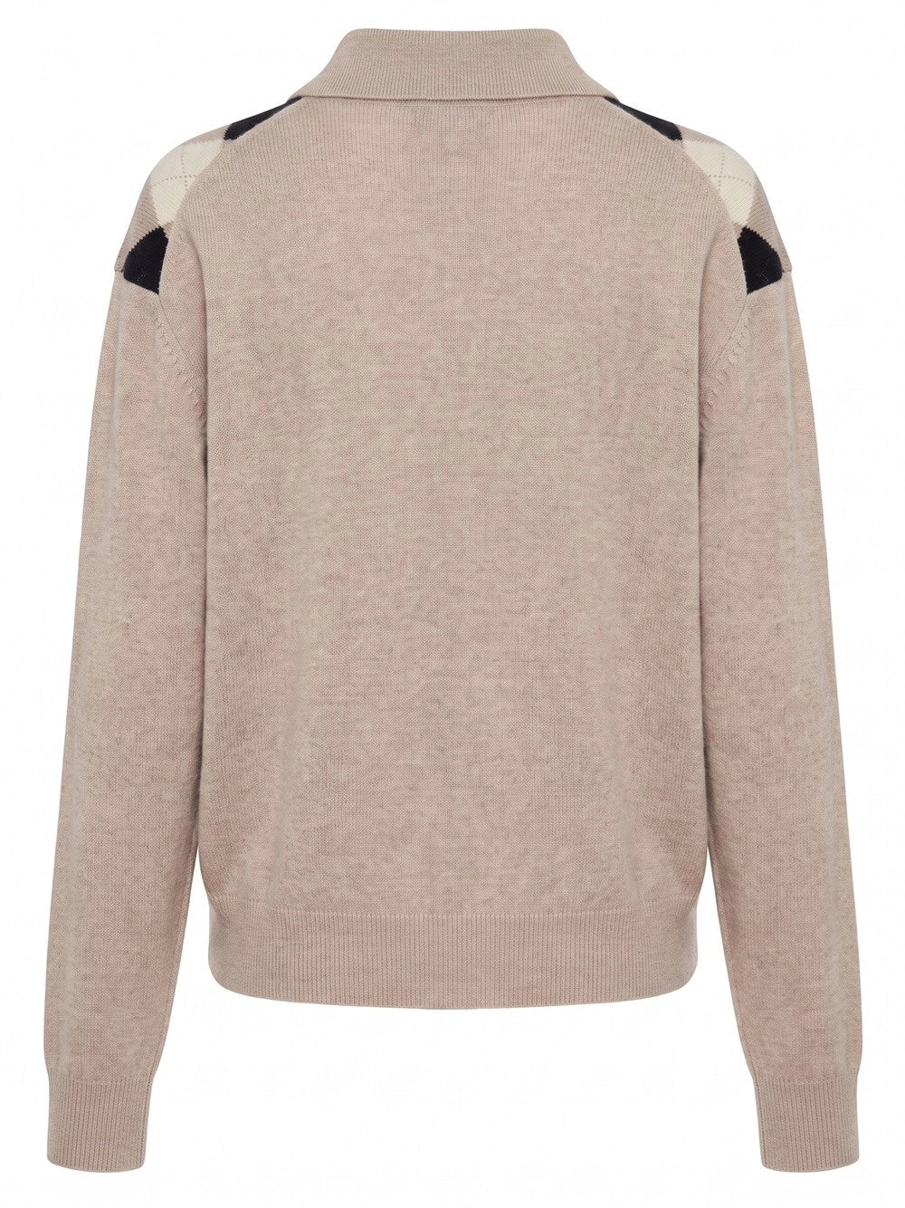 Miu Miu Women Argyle Polo-Neck Sweater MIU MIU