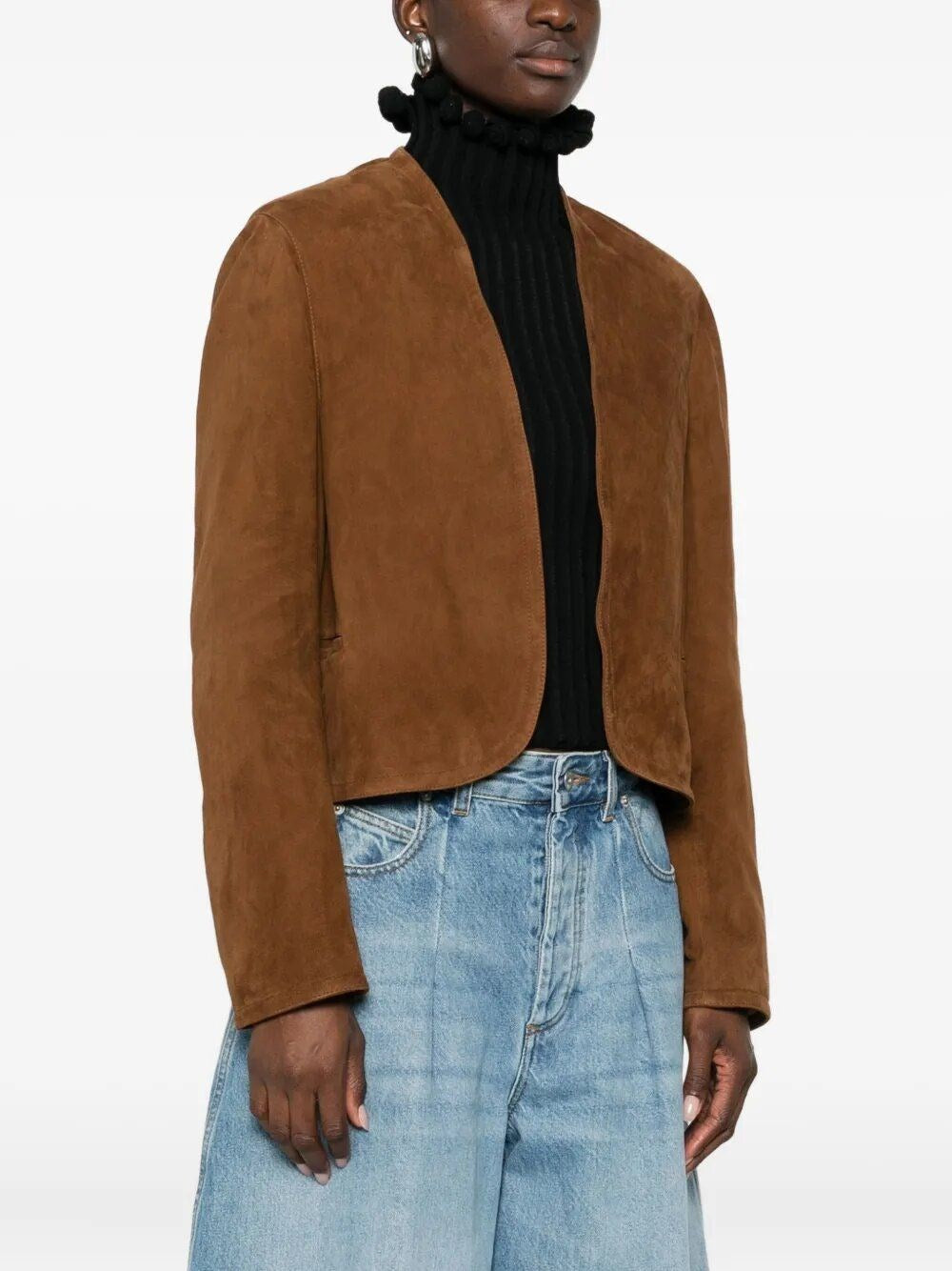 Alaïa Women Short Suede Blazer ALAIA