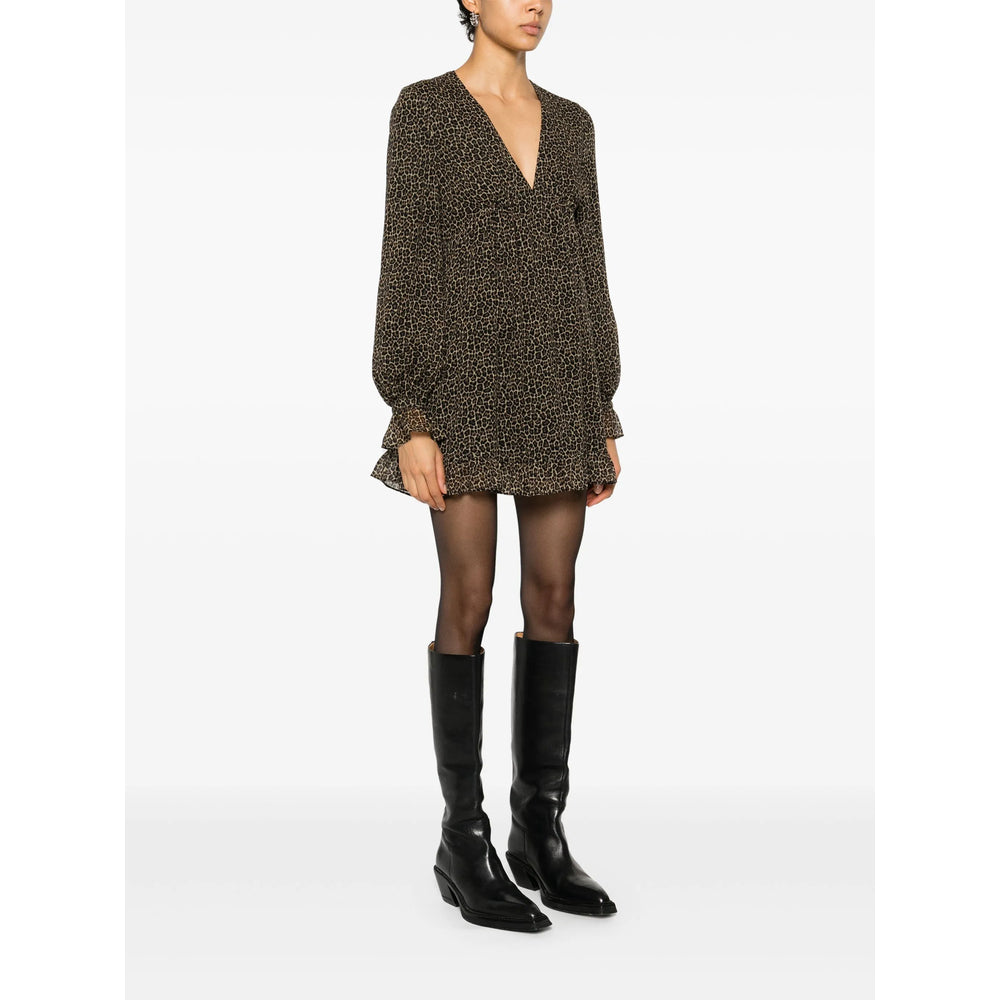Saint Laurent Brown Dresses - Day Dresses Women SAINT LAURENT