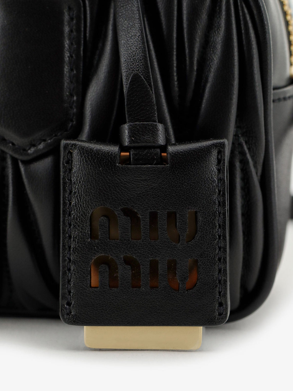 Miu Miu Women Arcadie Matelasse Leather Crossbody Bag MIU MIU
