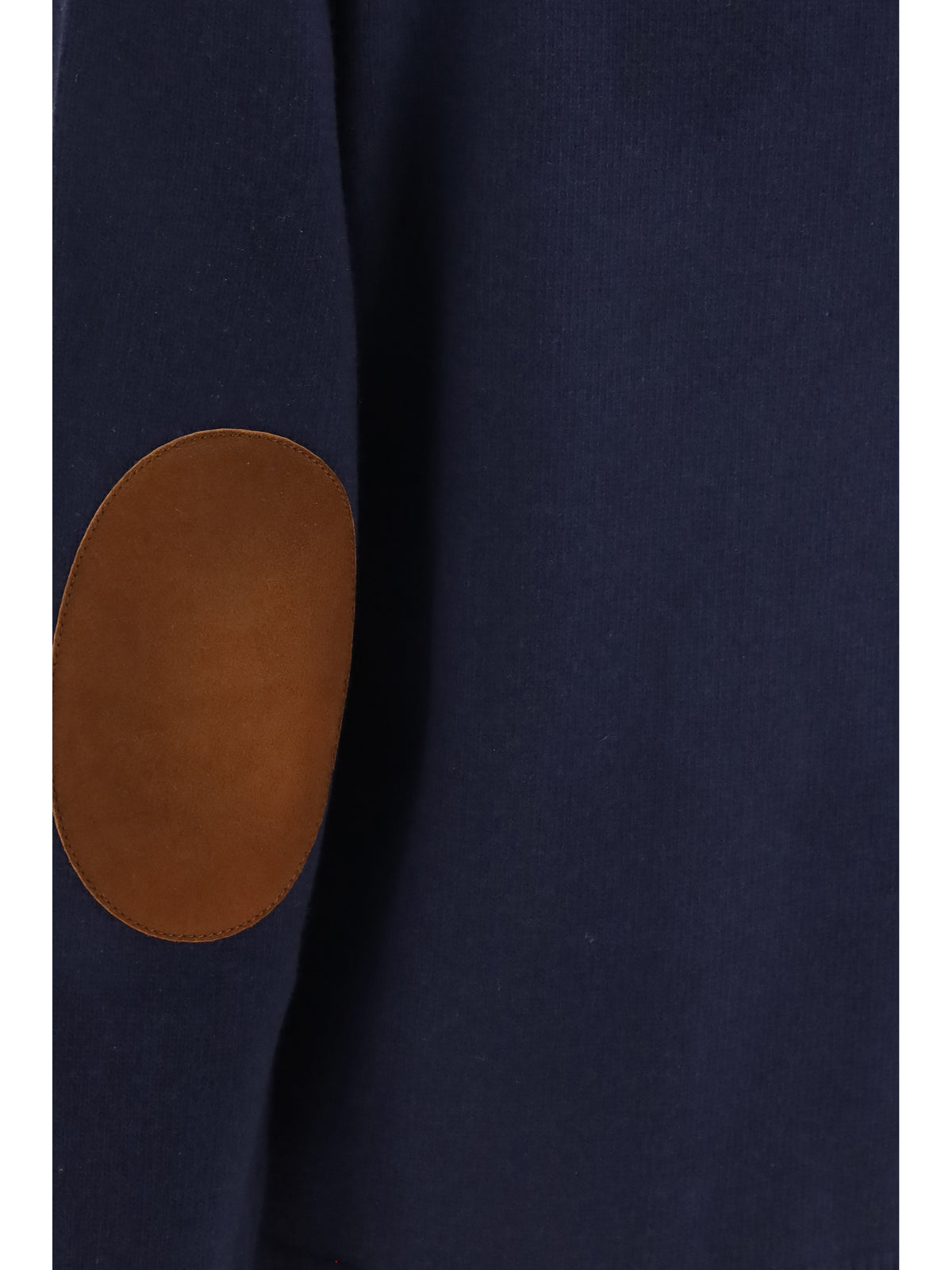 Prada Women Crewneck Sweater With Suede Elbow Patches PRADA