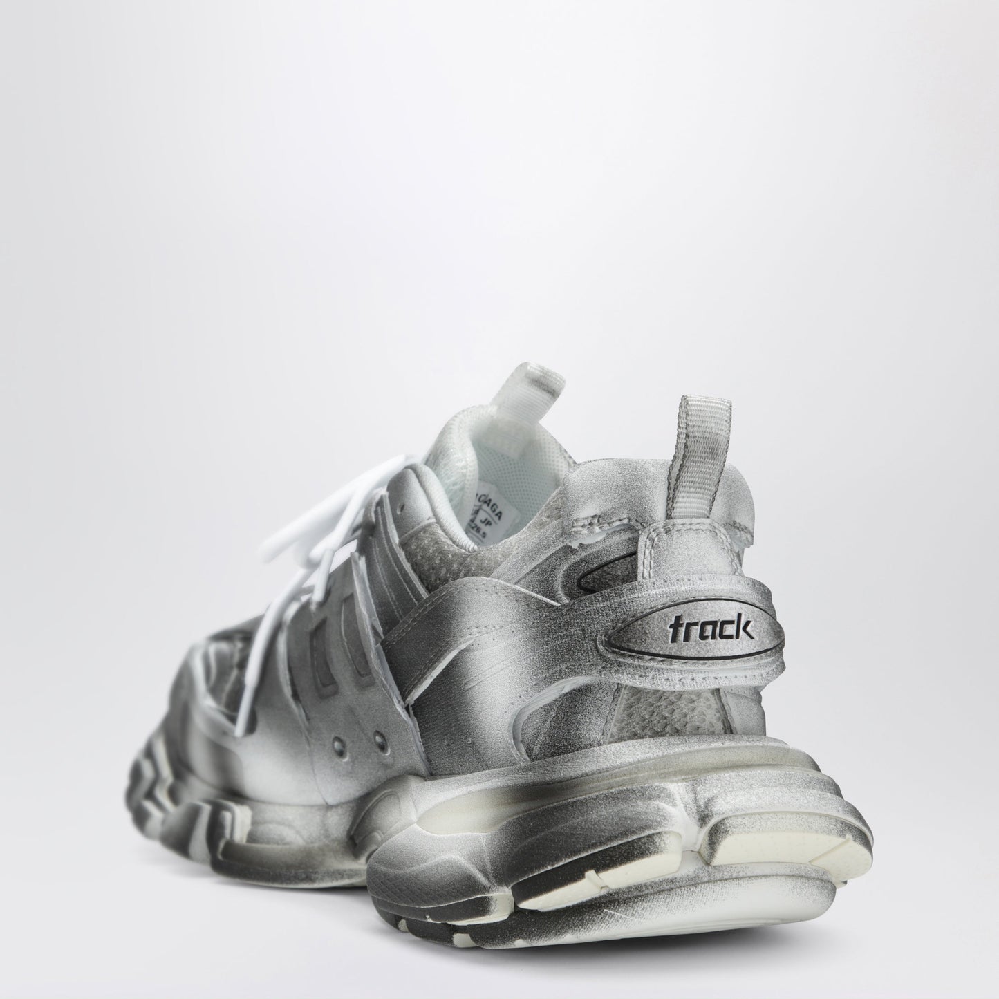 Balenciaga Track Stencil Logo Sneakers In Black/White Women BALENCIAGA