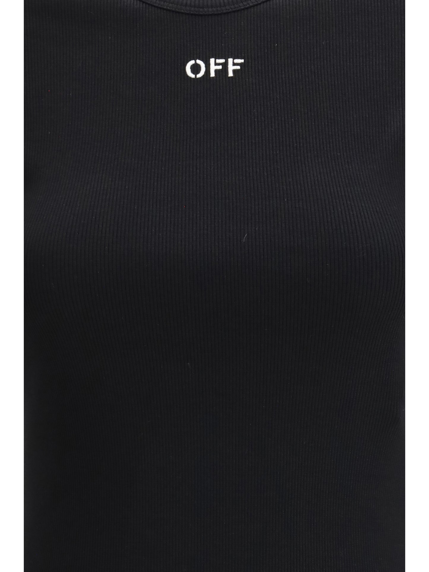 Off-White Women Off Stamp Rib Basic T-Shirt OFF-WHITE