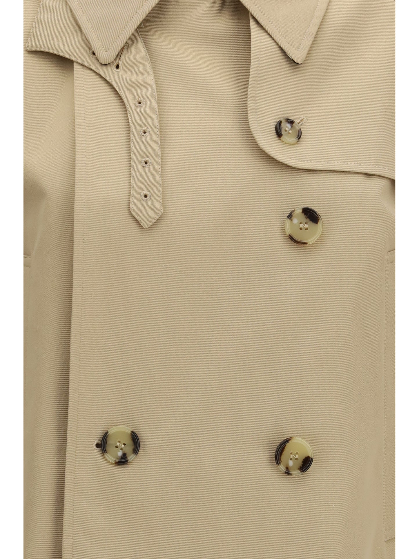 Burberry Women Mayfair Cropped Trench Jacket In Gabardine BURBERRY
