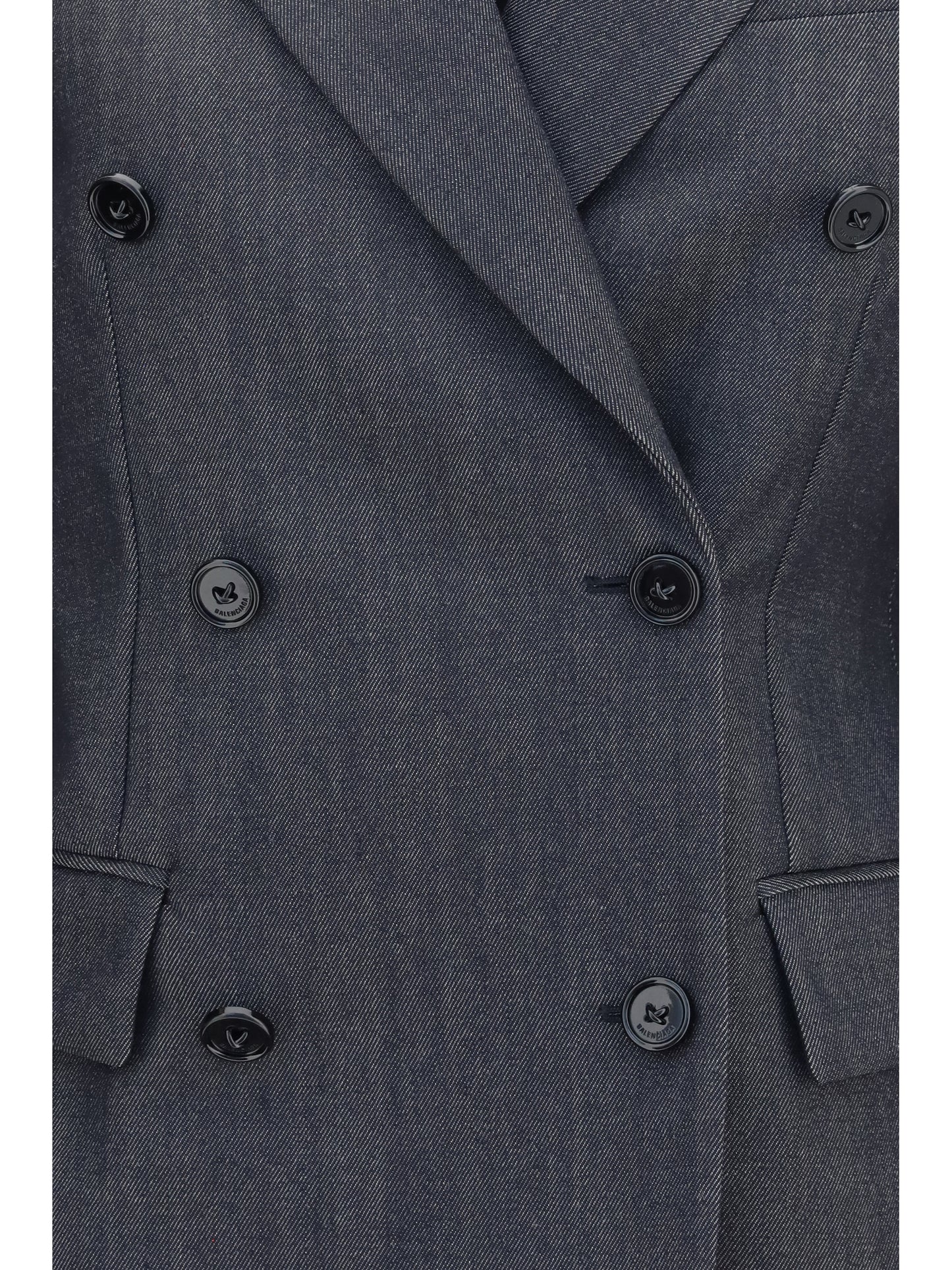 Balenciaga Women Double-Breasted Wool Blazer BALENCIAGA