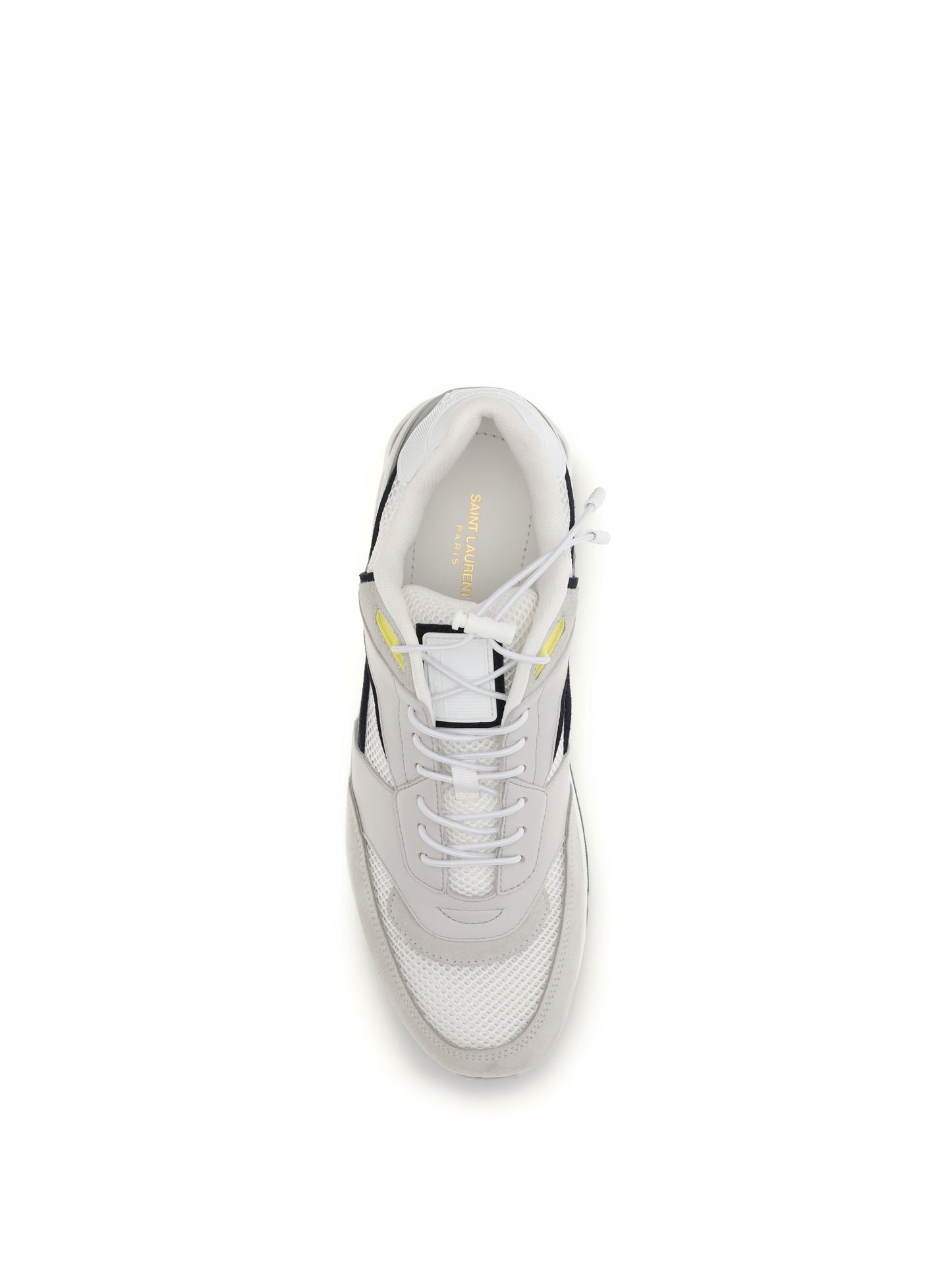 Saint Laurent Men Smooth Leather And Suede Bump Sneakers SAINT LAURENT