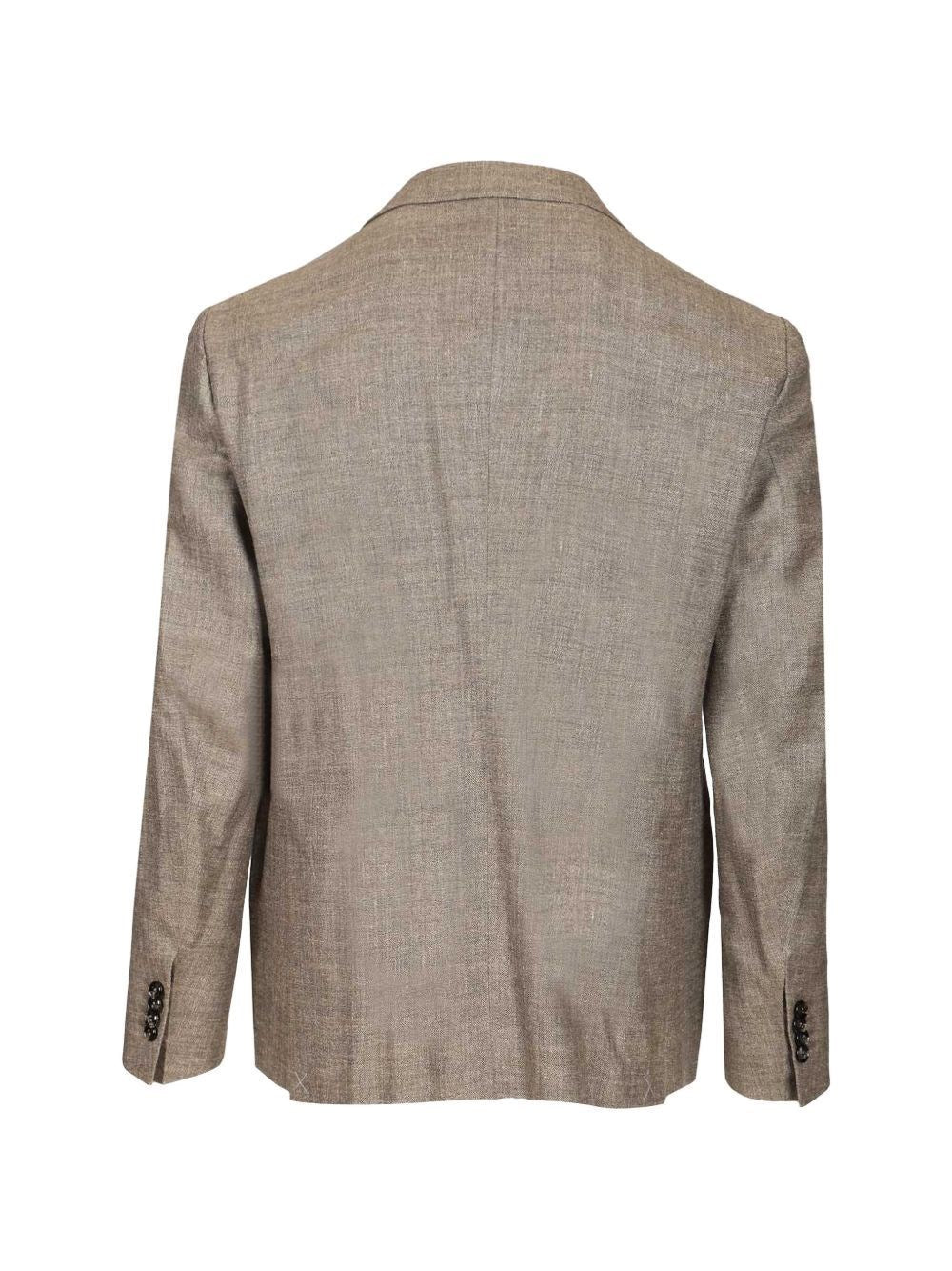 Giorgio Armani Men Double-Breasted Linen Blend Blazer GIORGIO ARMANI