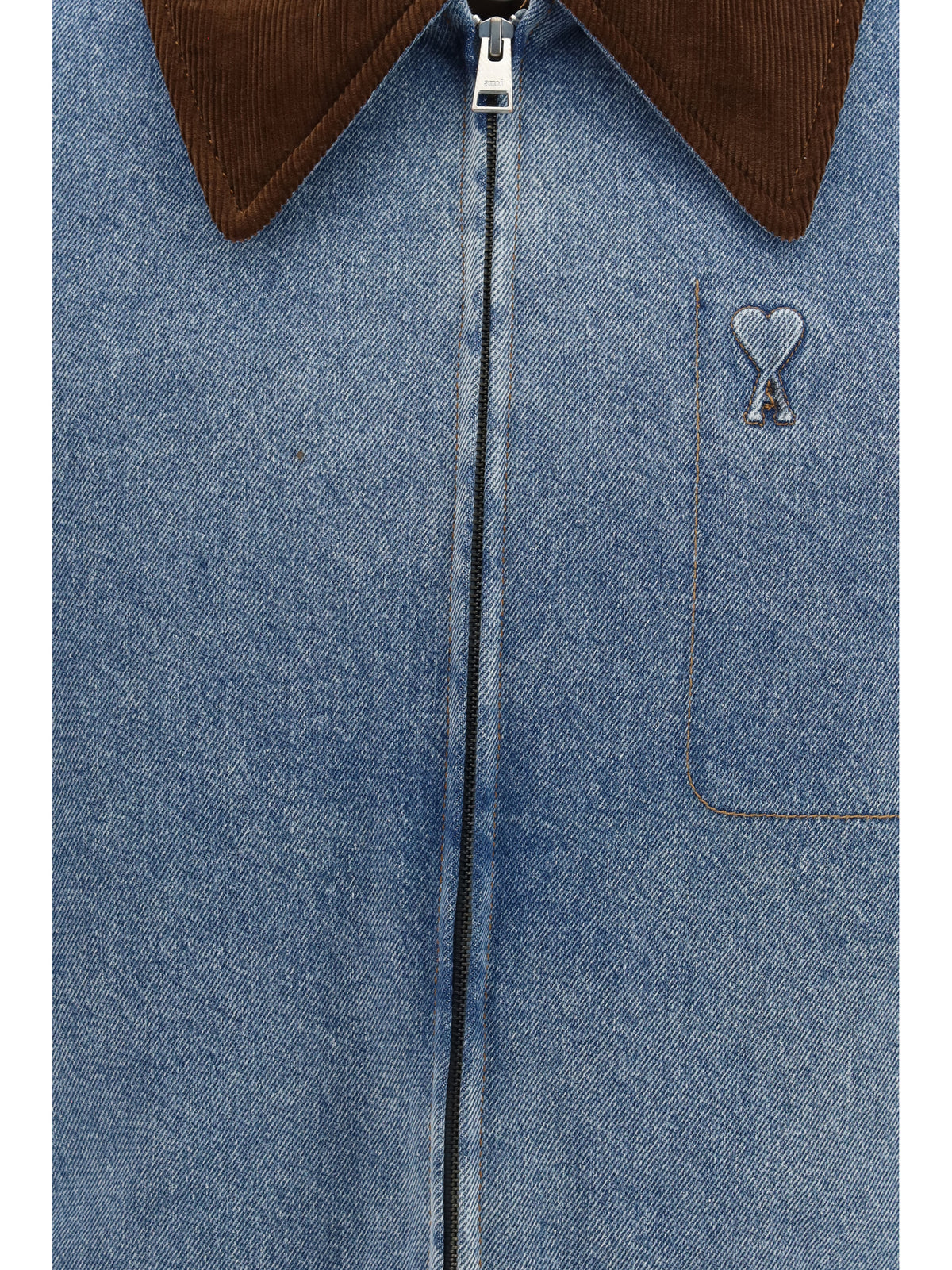 Ami Paris Men Ami De Coeur Denim Jacket AMI PARIS